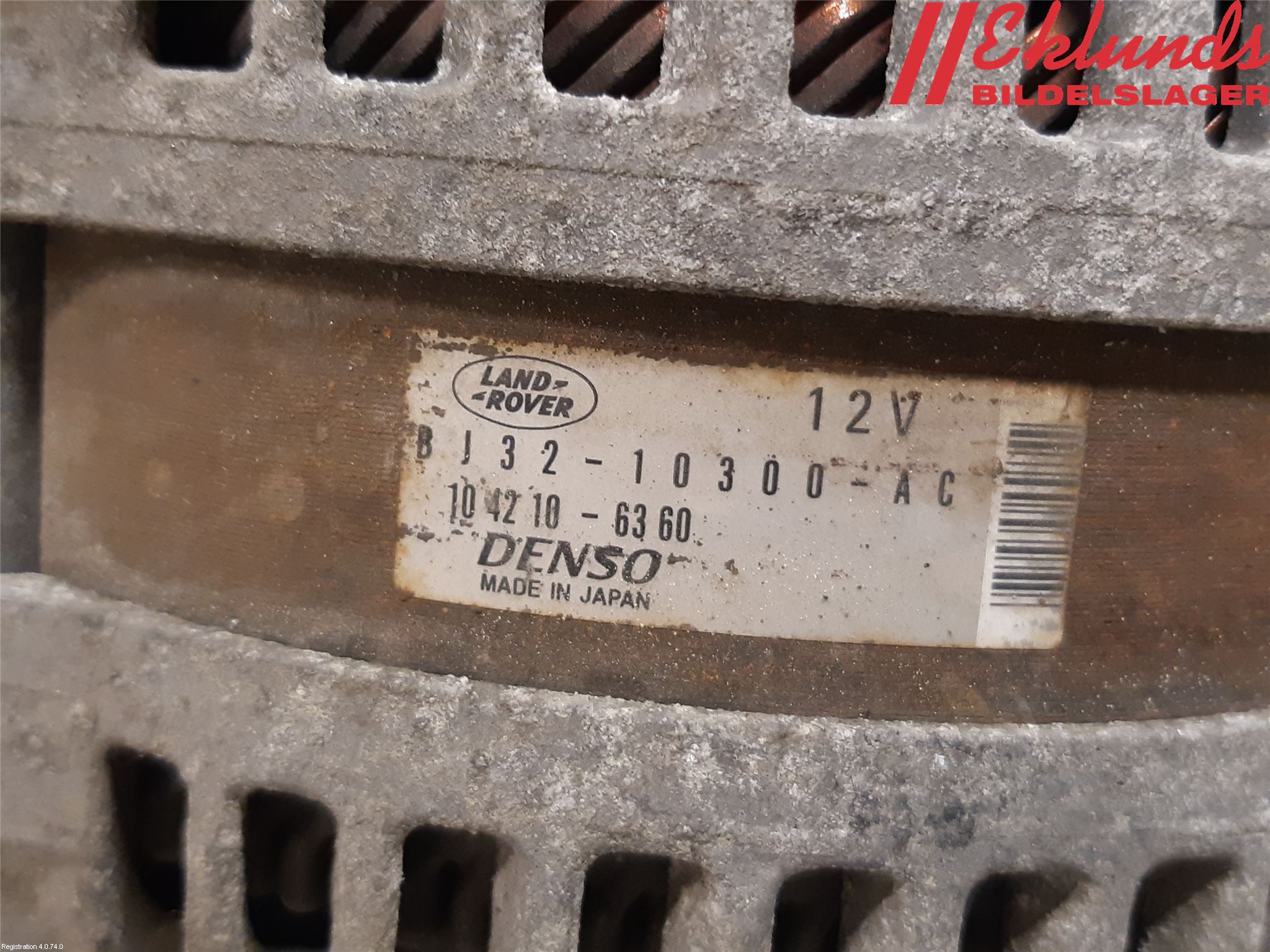 Landrover LAND ROVER RANGE ROVER EVOQUE (L538) 11-18 Generator