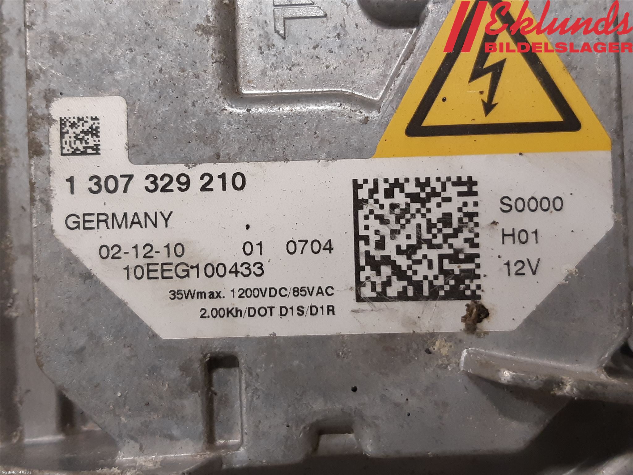 Volvo V50 08-12 Styrenhet Strålkastare