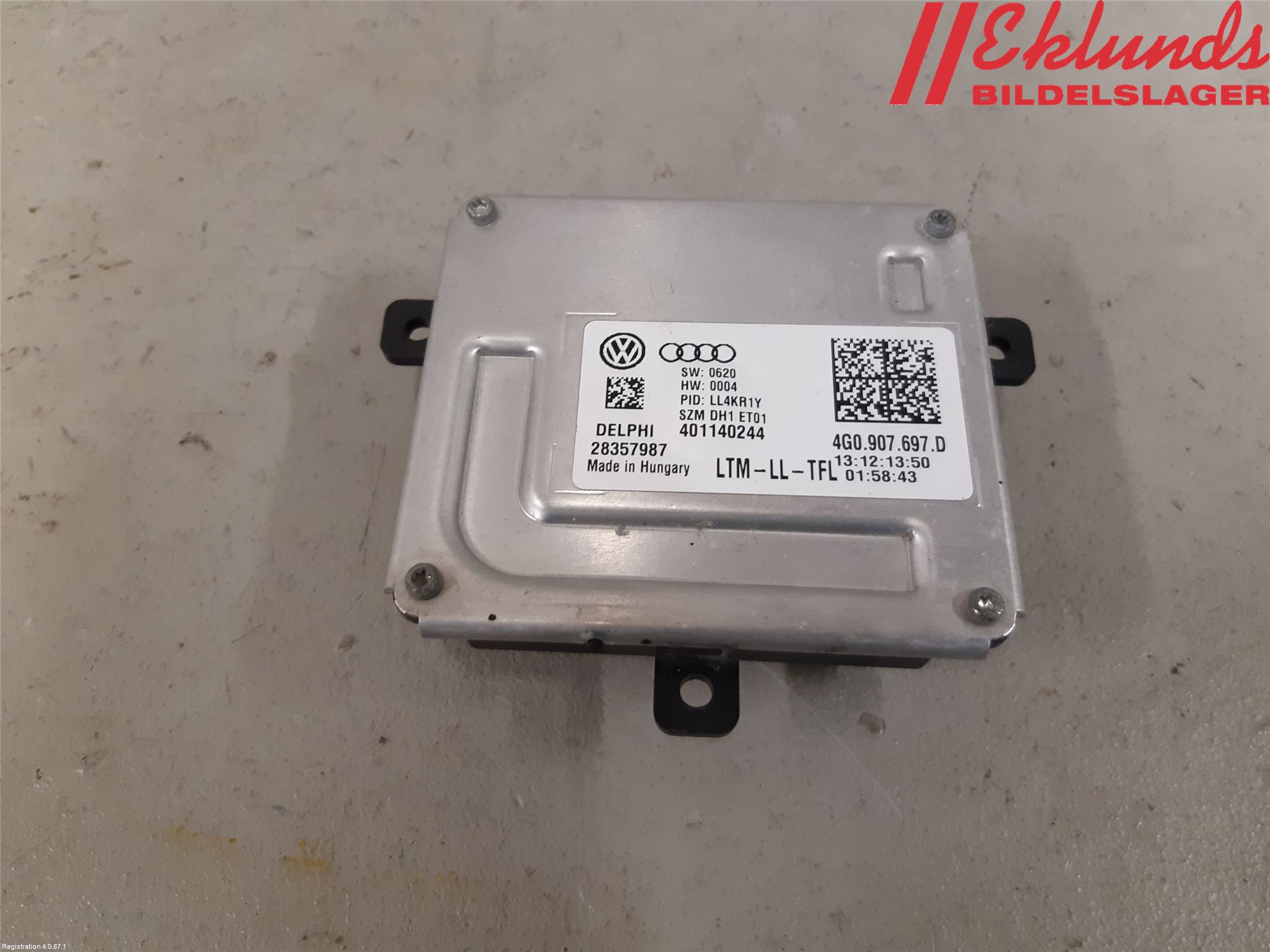 Audi A4 12-15 Styrenhet Strålkastare