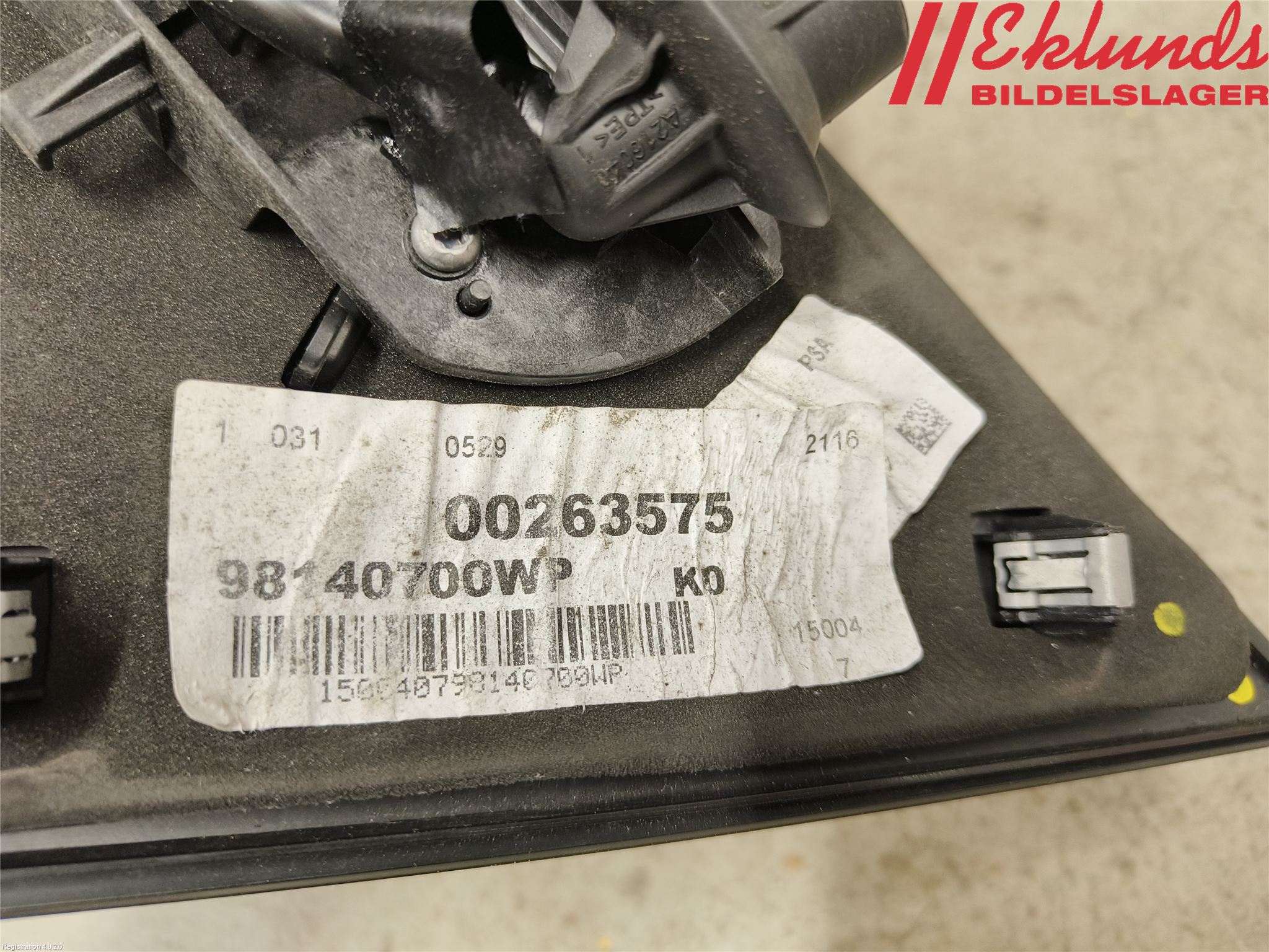 Citroen JUMPY/E-JUMPY 16- Spegel Yttre El Vä