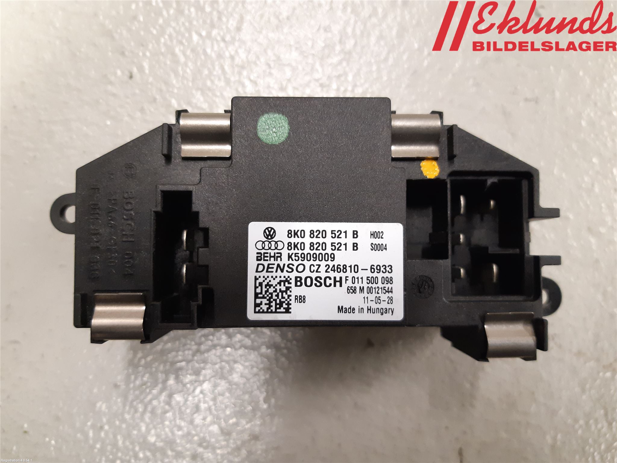 Audi A4/S4 08-11 Värmefläktsmotstånd