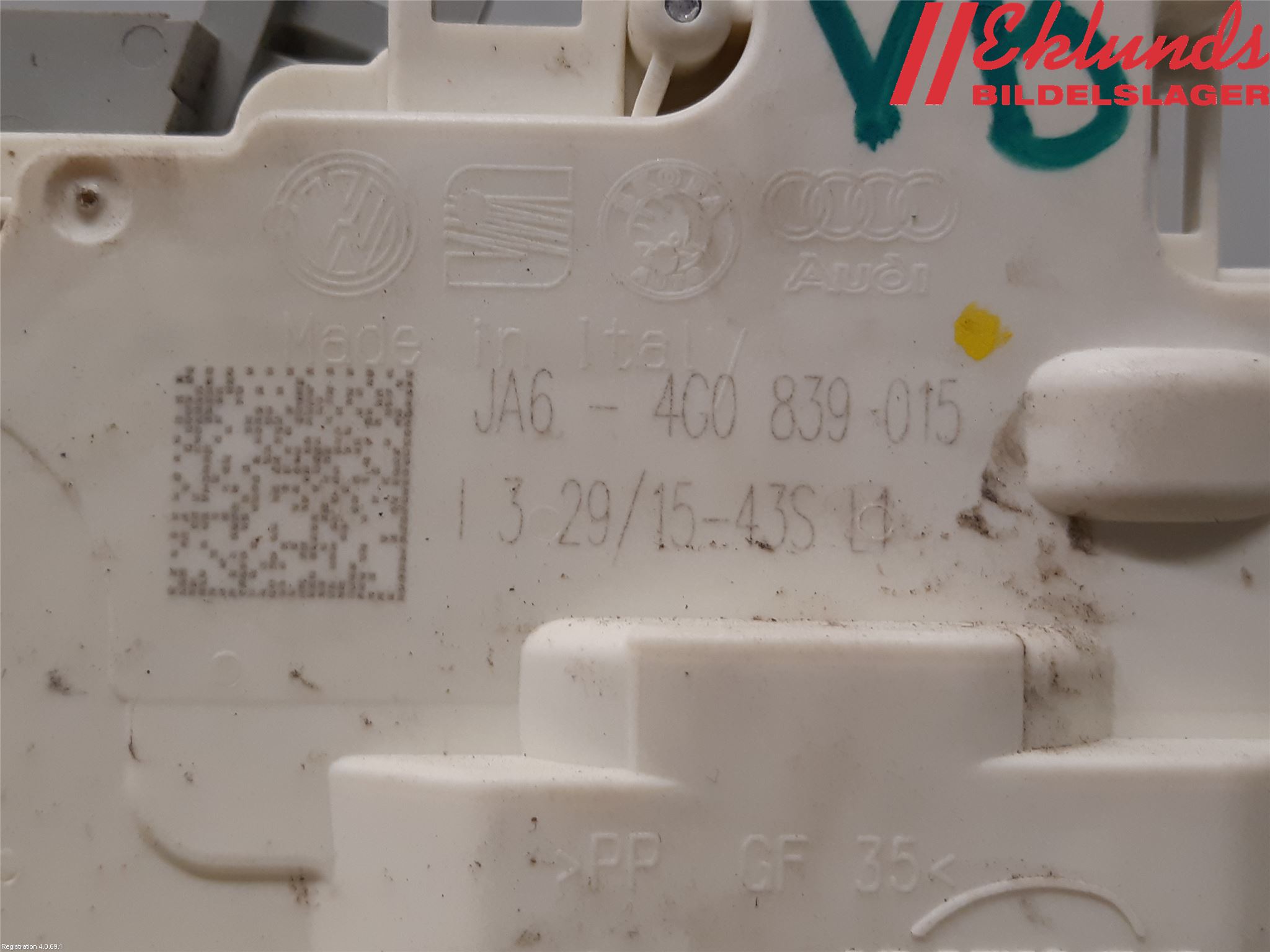 Audi A6/S6 4G 11-18 Låskista-Dörrlås