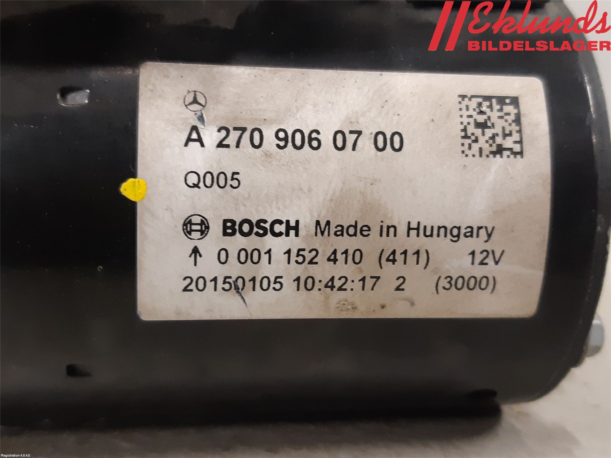 Mercedes-Benz MB B-KLASS (W246/W242) 12-19 Startmotor