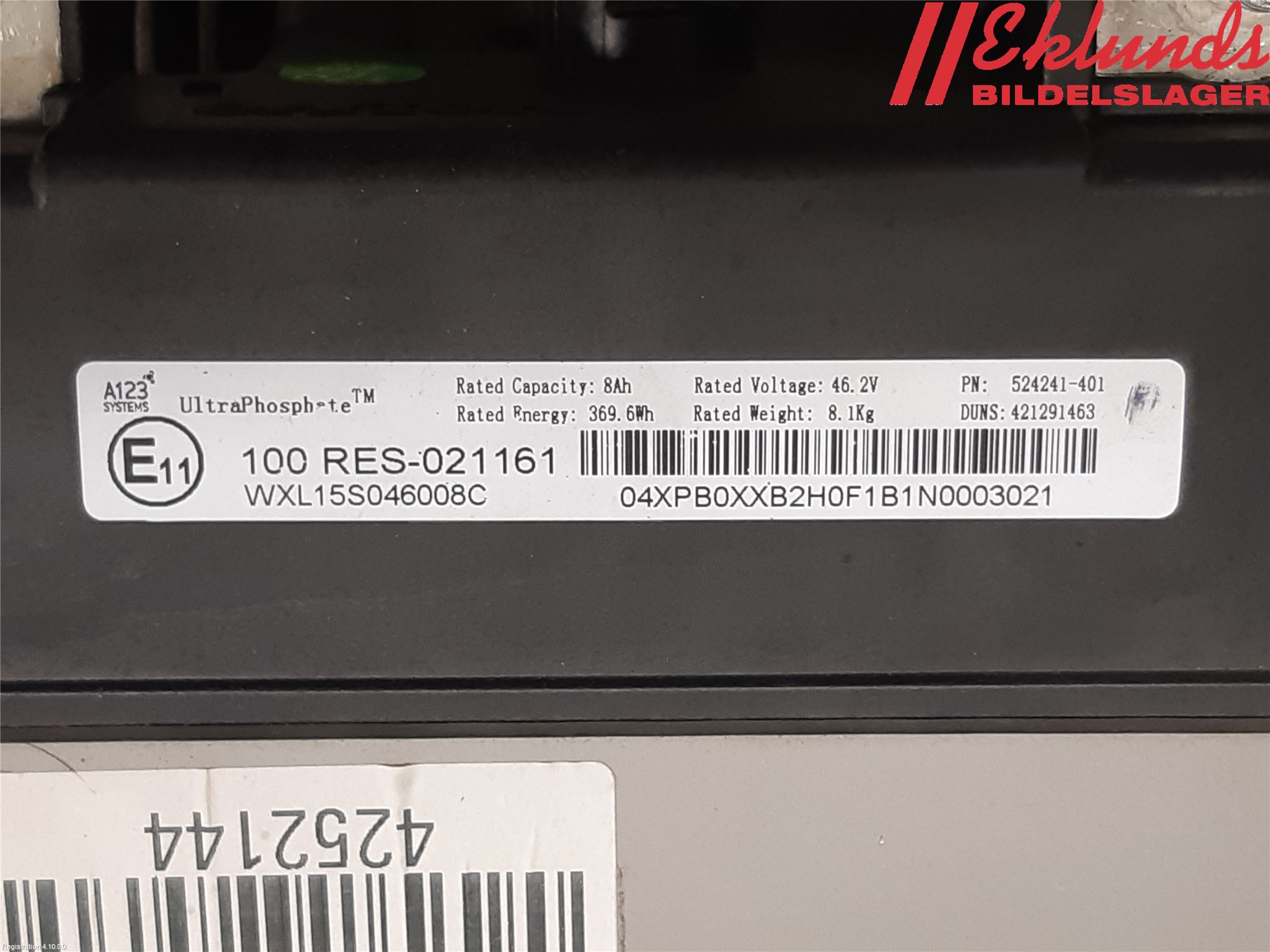 Volvo XC60 18- Batteri Högspänning