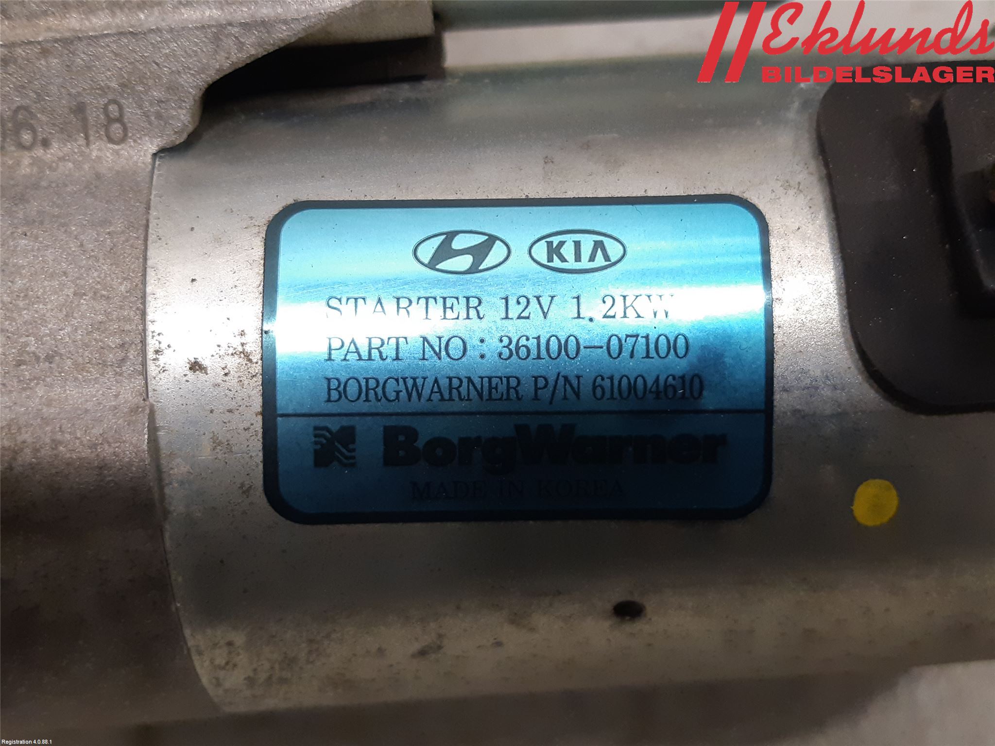 Kia PICANTO 17- Startmotor