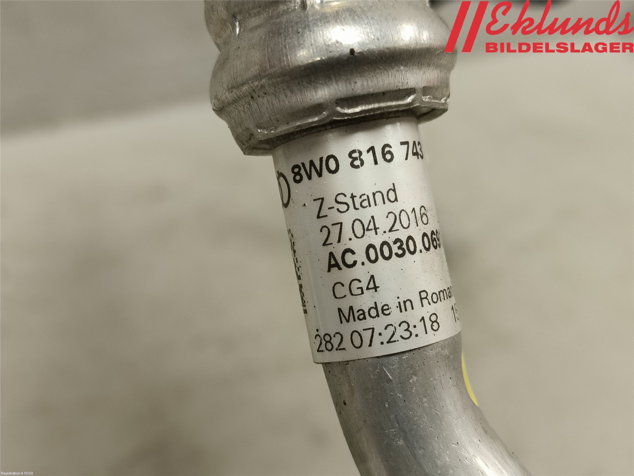 Audi A4/S4 B9 20- Ac Slang-Rör