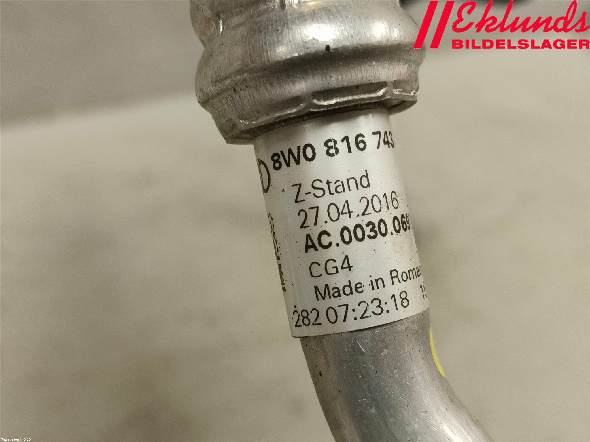 Audi A4/S4 B9 20- Ac Slang-Rör