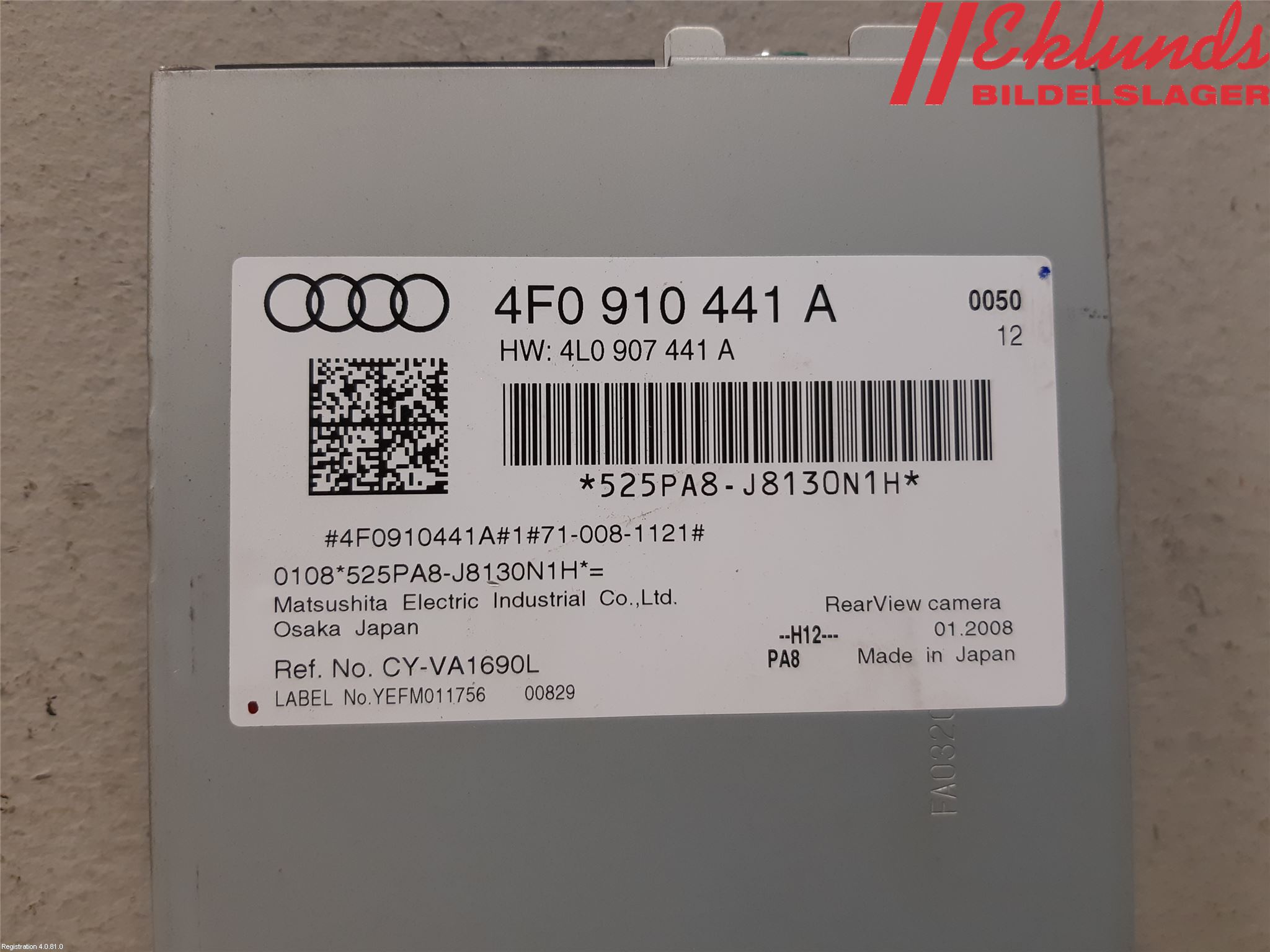 Audi A6/S6     05-11 Styrenhet Parkeringshjälp