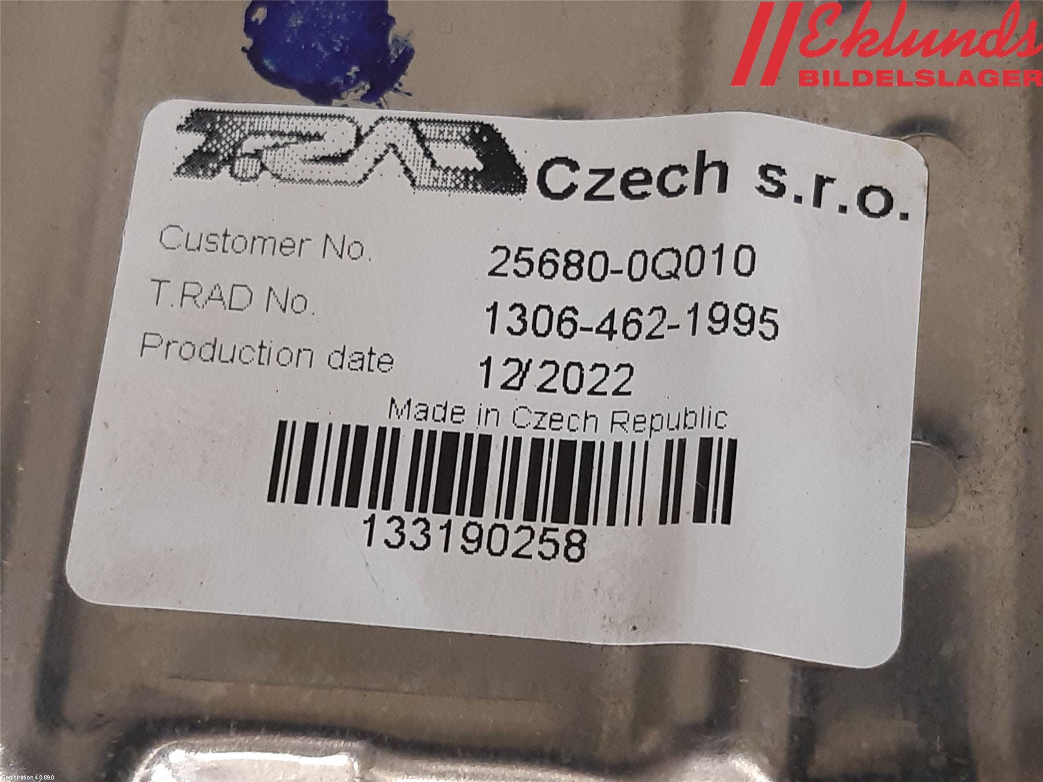 Toyota AYGO X AB70 22- Egr Ventil