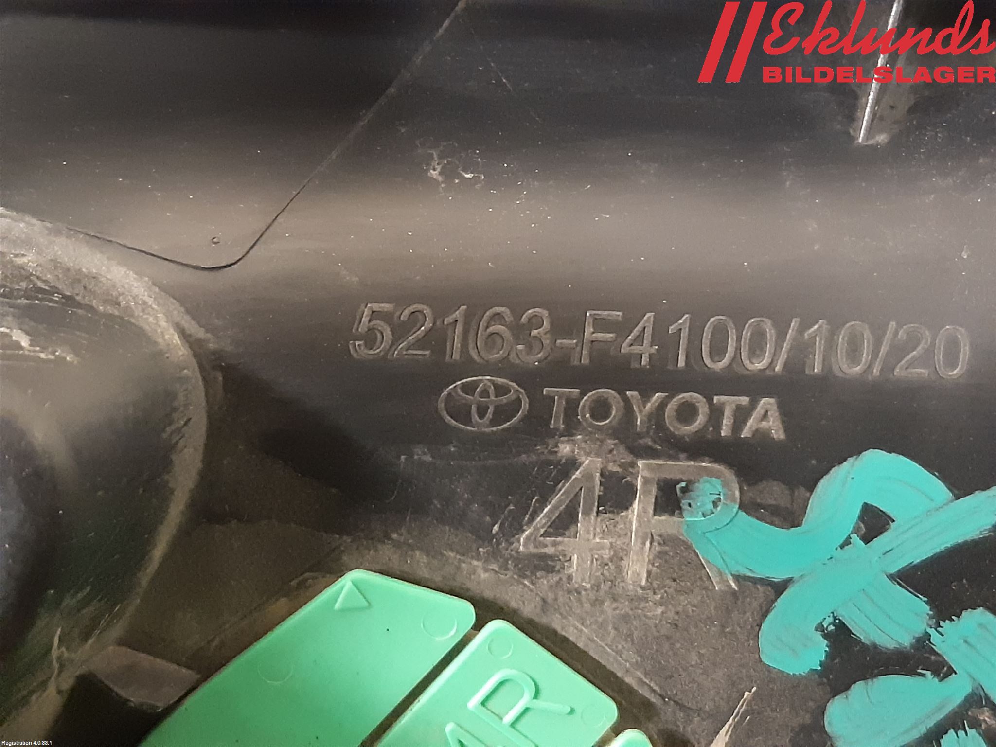 Toyota C-HR 16-23 Stöt Utfyllnad-List-Grill