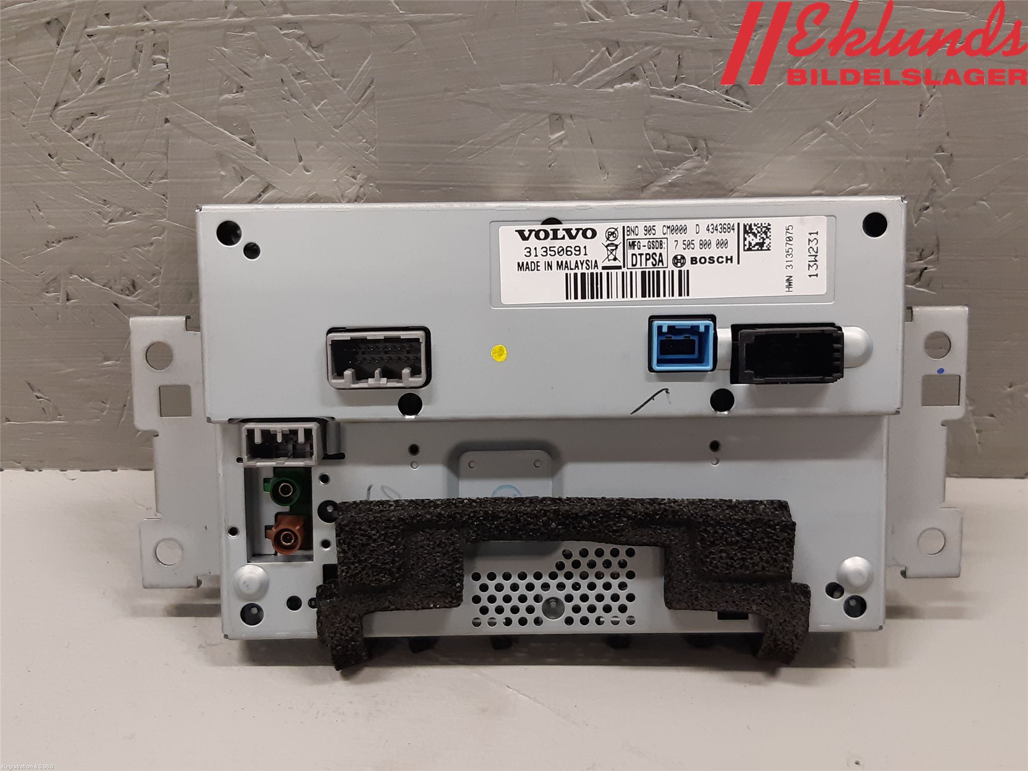 Volvo V60 11-13 Cd Radio - Multimediapanel