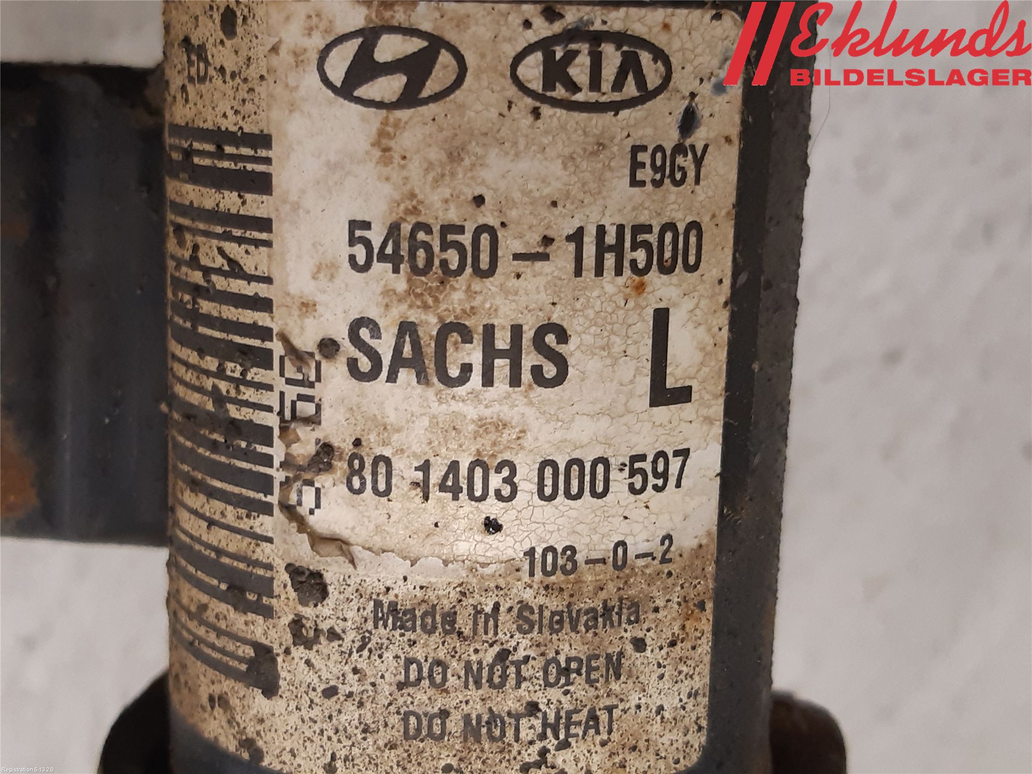 Kia CEED 06-12 Fjäderben Fram Vänster