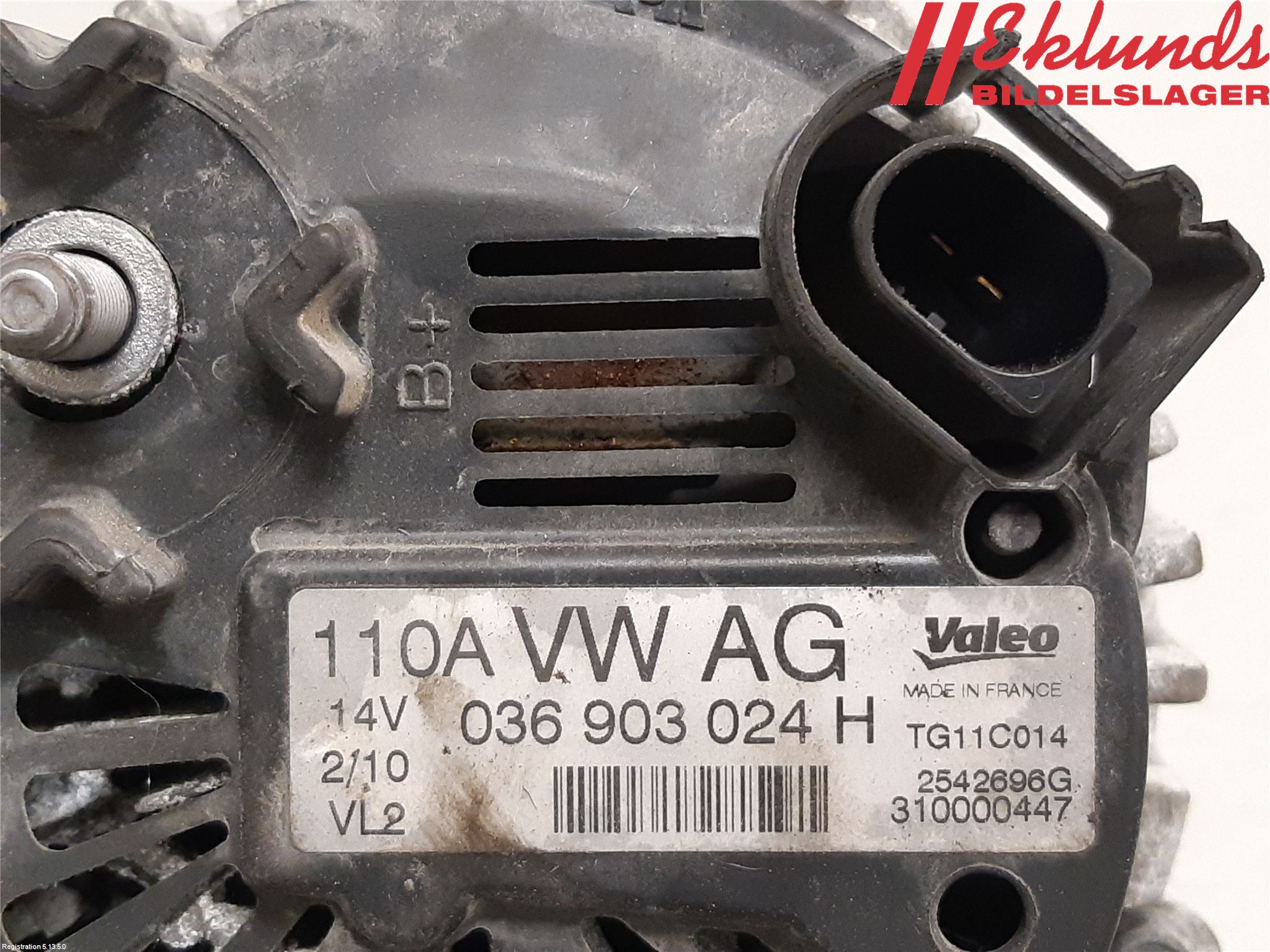 Volkswagen VW POLO 10-17 Generator