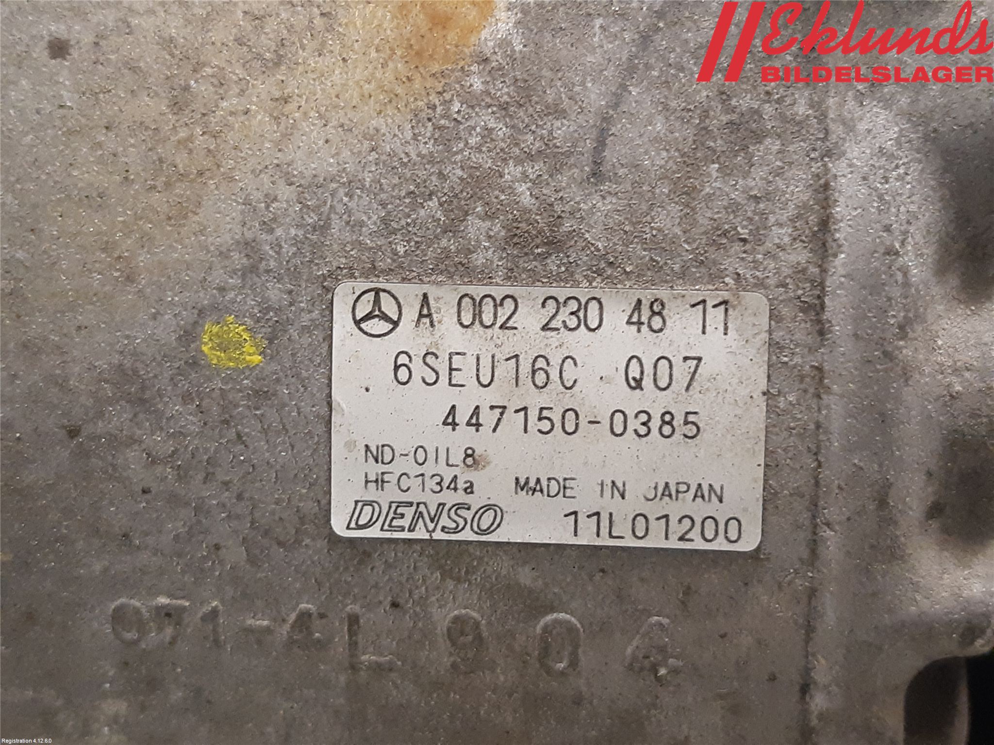 Mercedes-Benz MB A-KLASS (W169) 04-12 Ac Kompressor