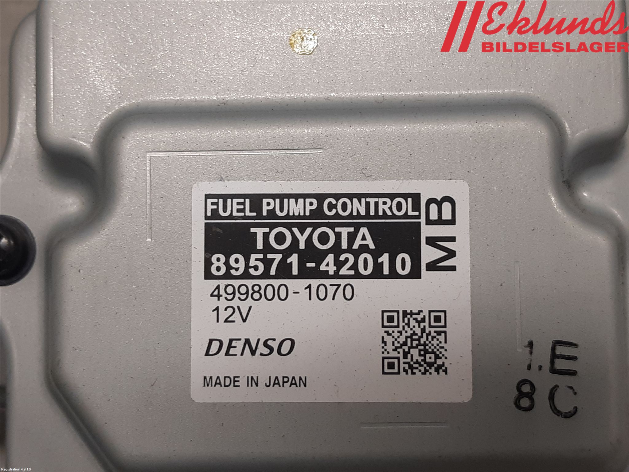 Toyota RAV4 19- Styrenhet Bränslepump