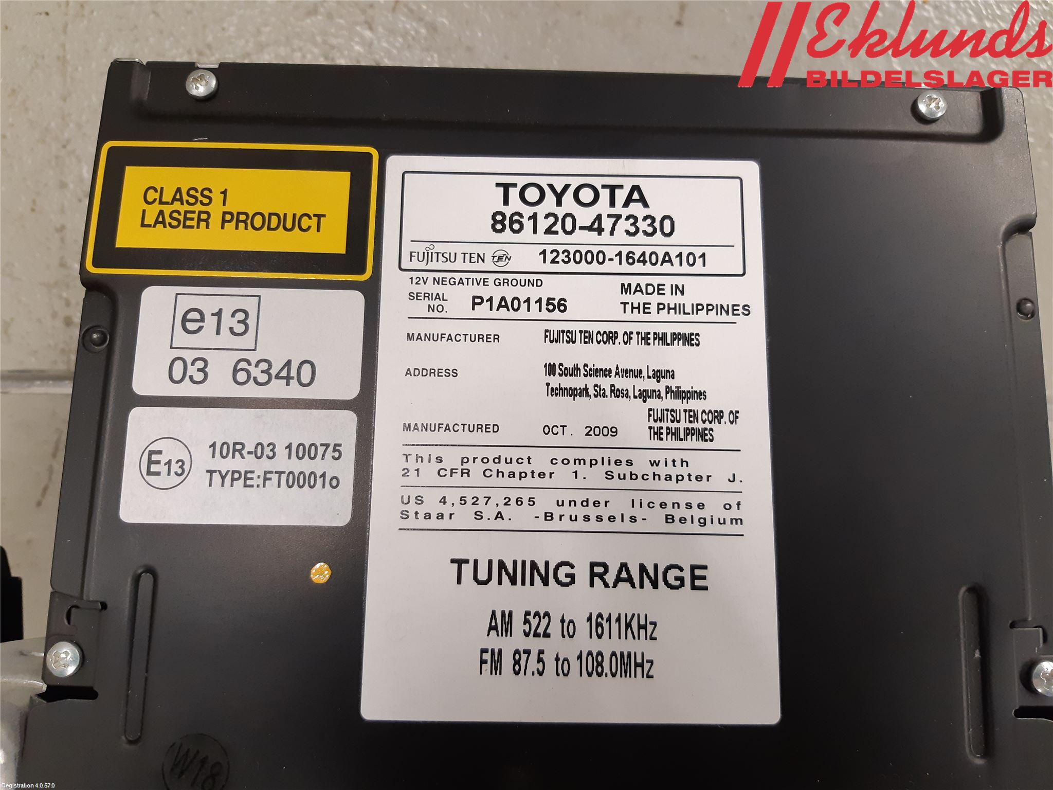 Toyota PRIUS ZVW30 09-20 Cd Radio - Multimediapanel