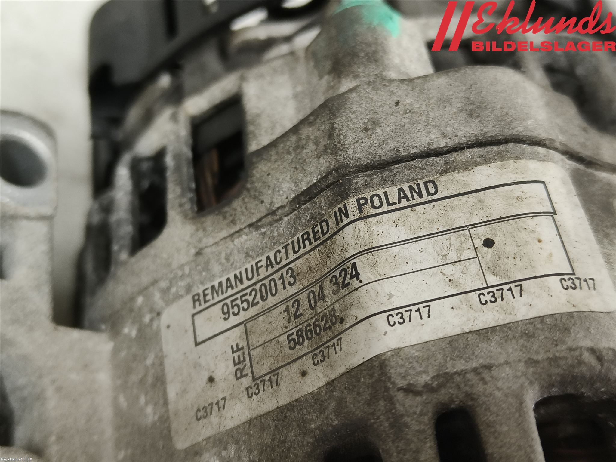 Opel MERIVA B 10-17 Generator