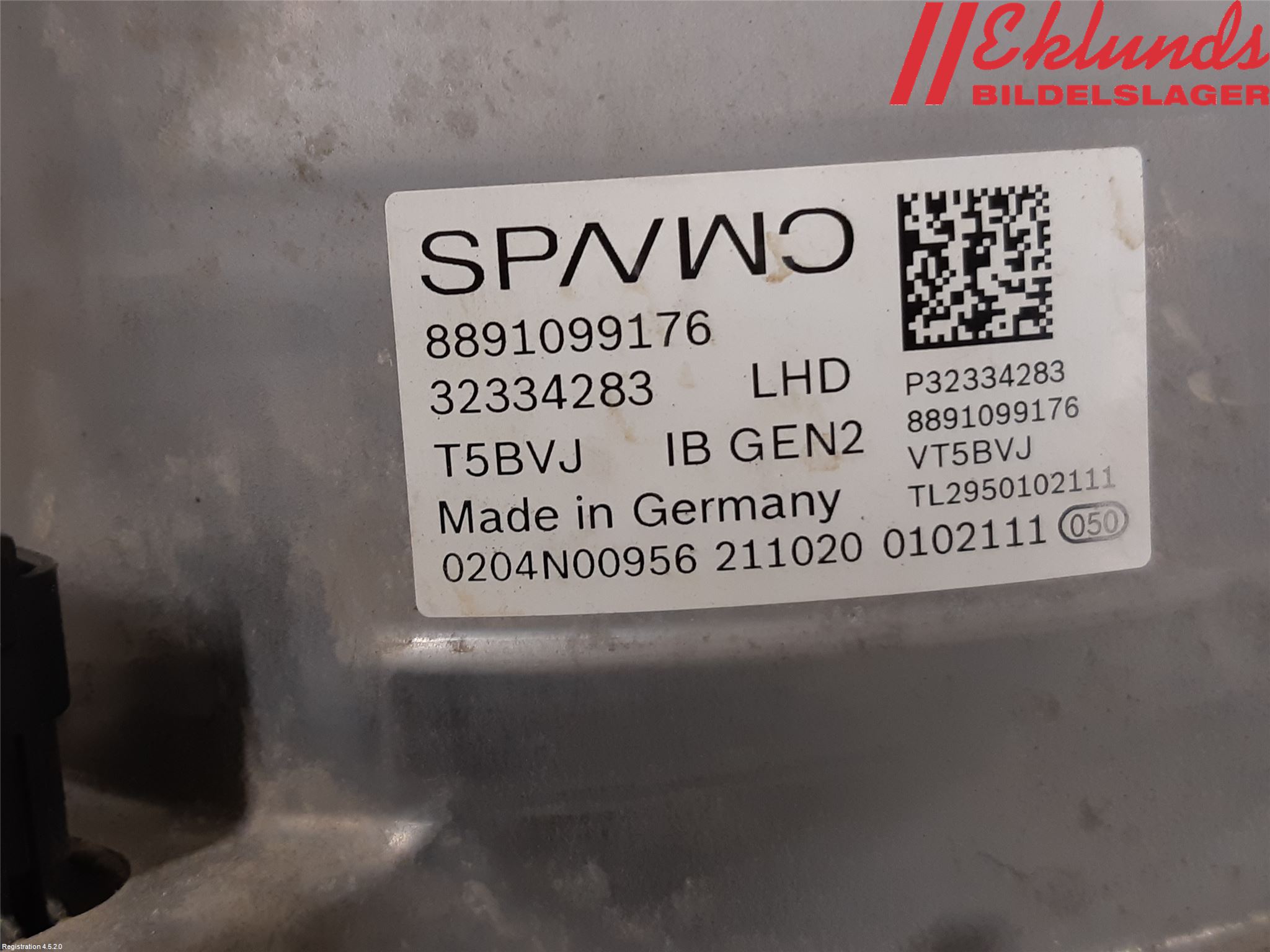 Volvo XC40/RECHARGE 18- Bromsservo