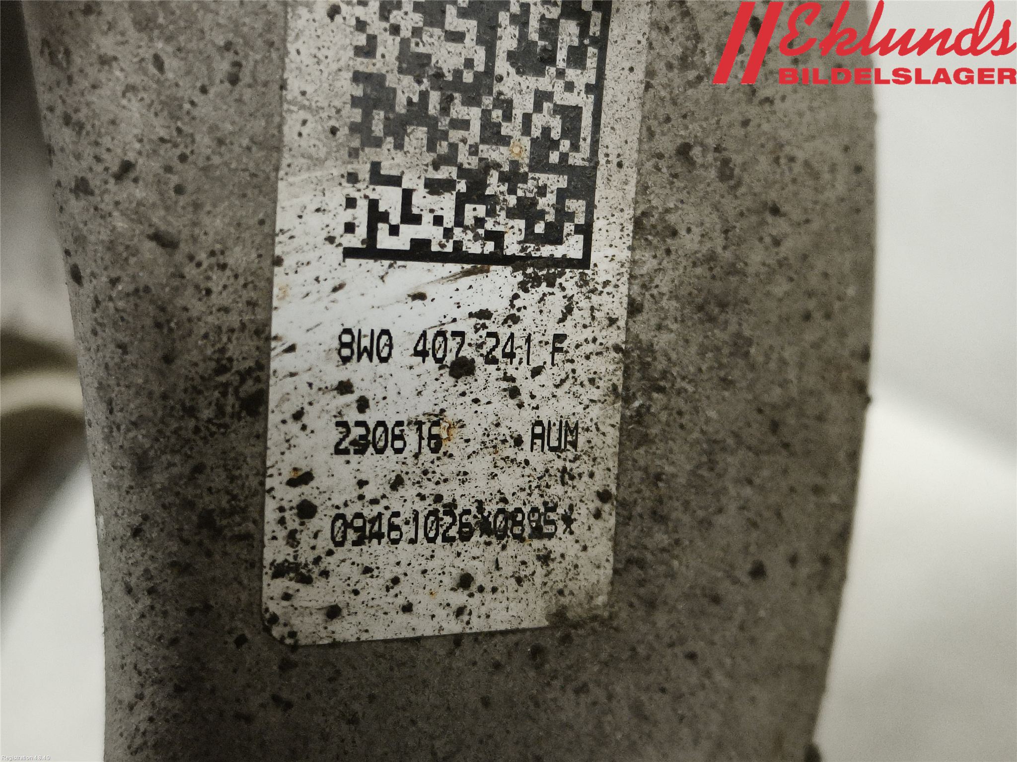 Audi A4/S4 B9 16-19 Styrspindel Lagerhus Vä