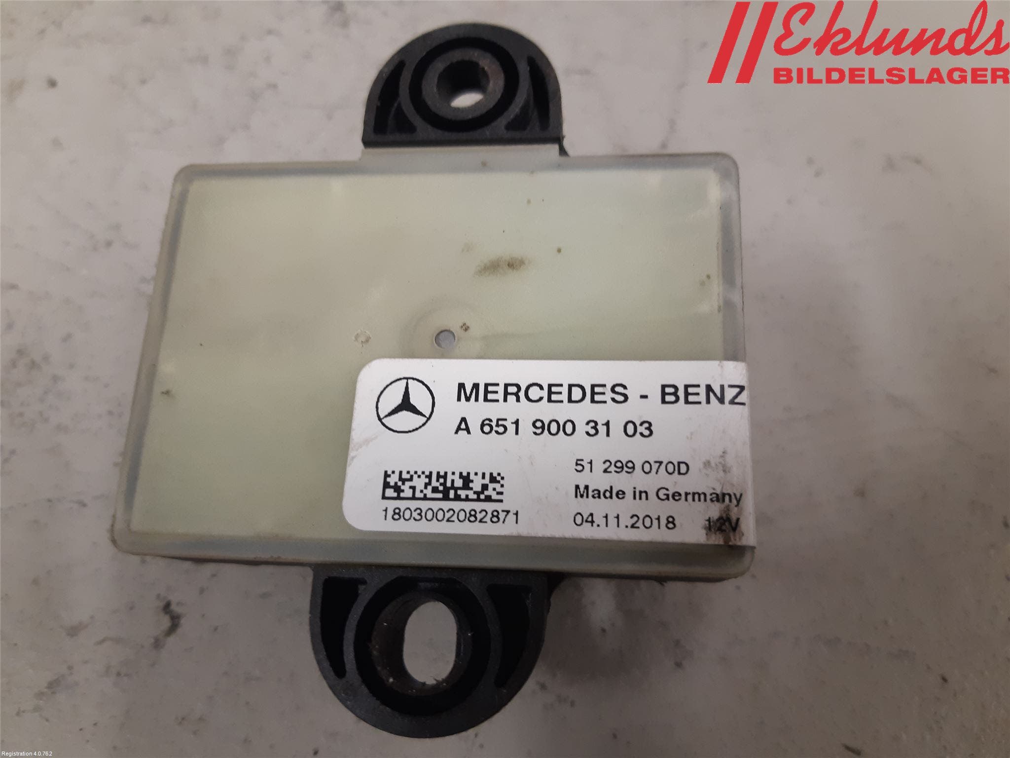 Mercedes-Benz MB SPRINTER (W907/W910) 19- Relä Glödning Diesel