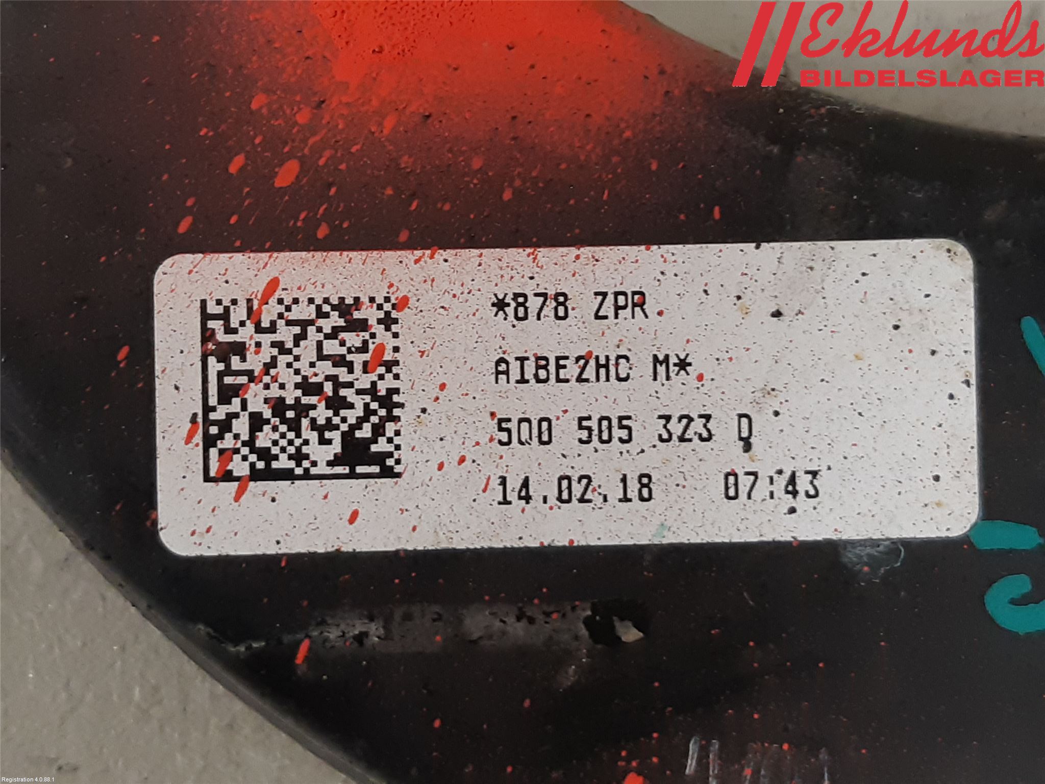 Skoda KODIAQ 17-24 Bärarm Bak Övre Vänster