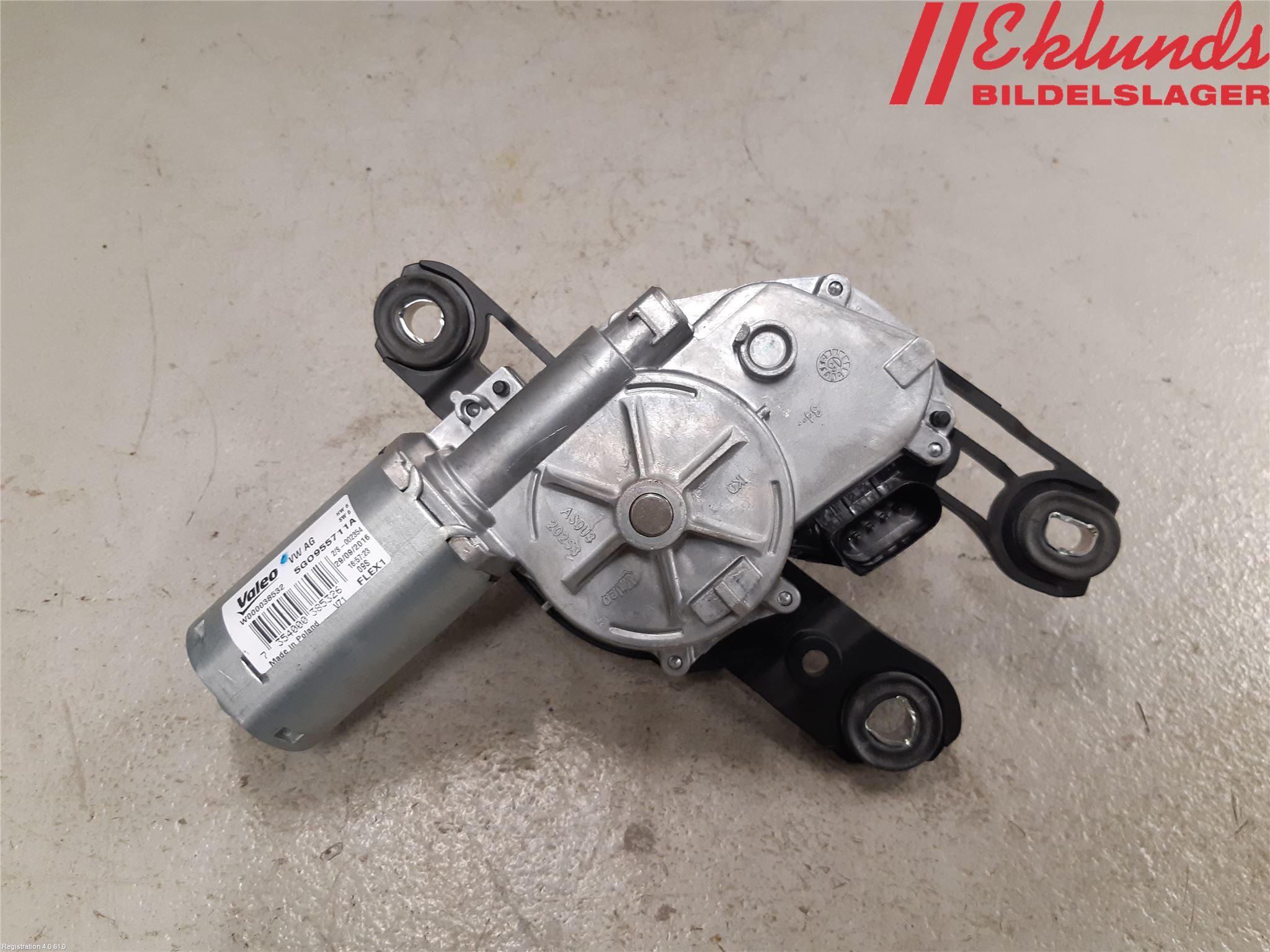 Volkswagen VW PASSAT 15-19 Torkarmotor Baklucka