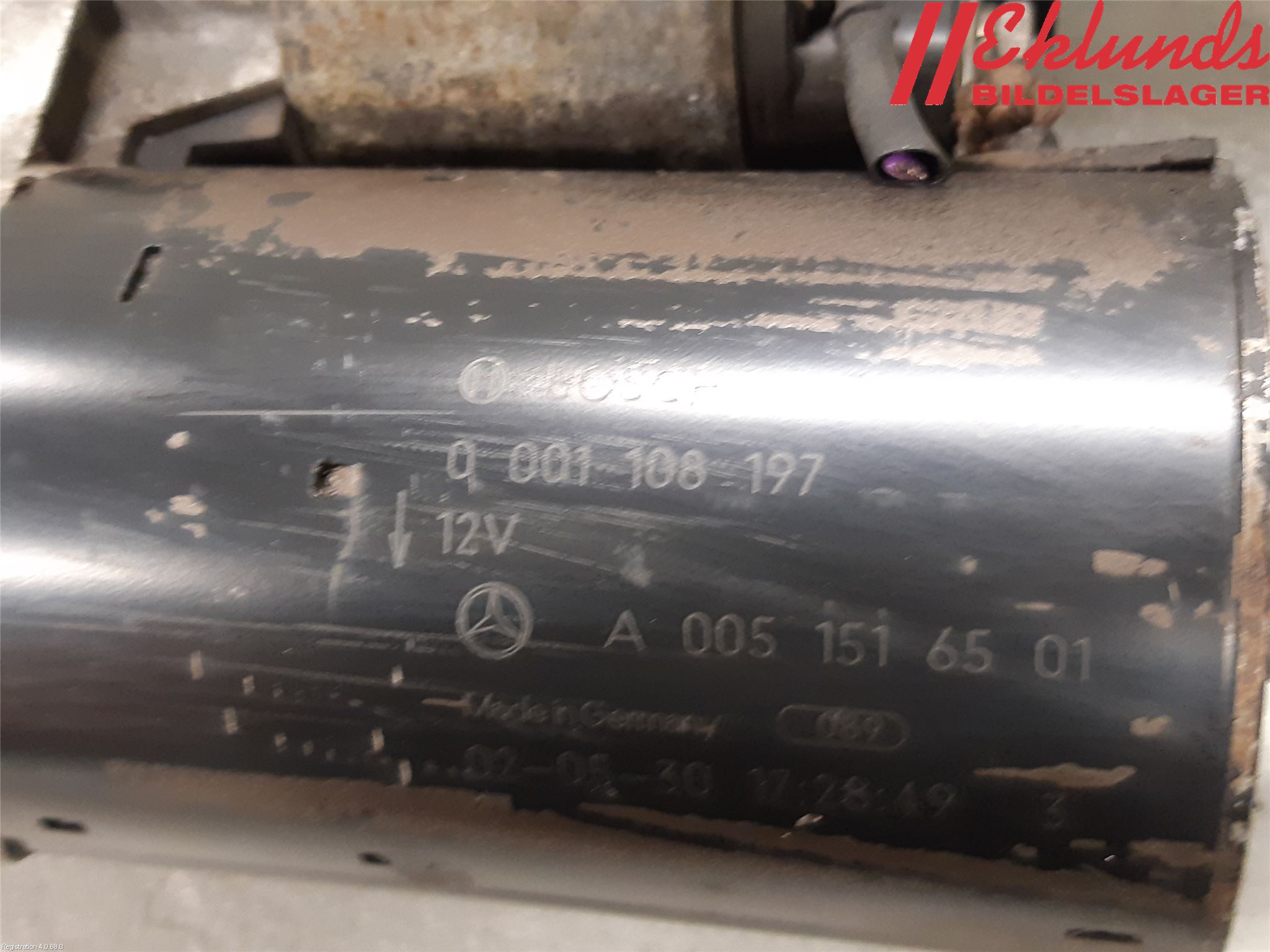 Mercedes-Benz MB E-KLASS (W211) 02-09 Startmotor