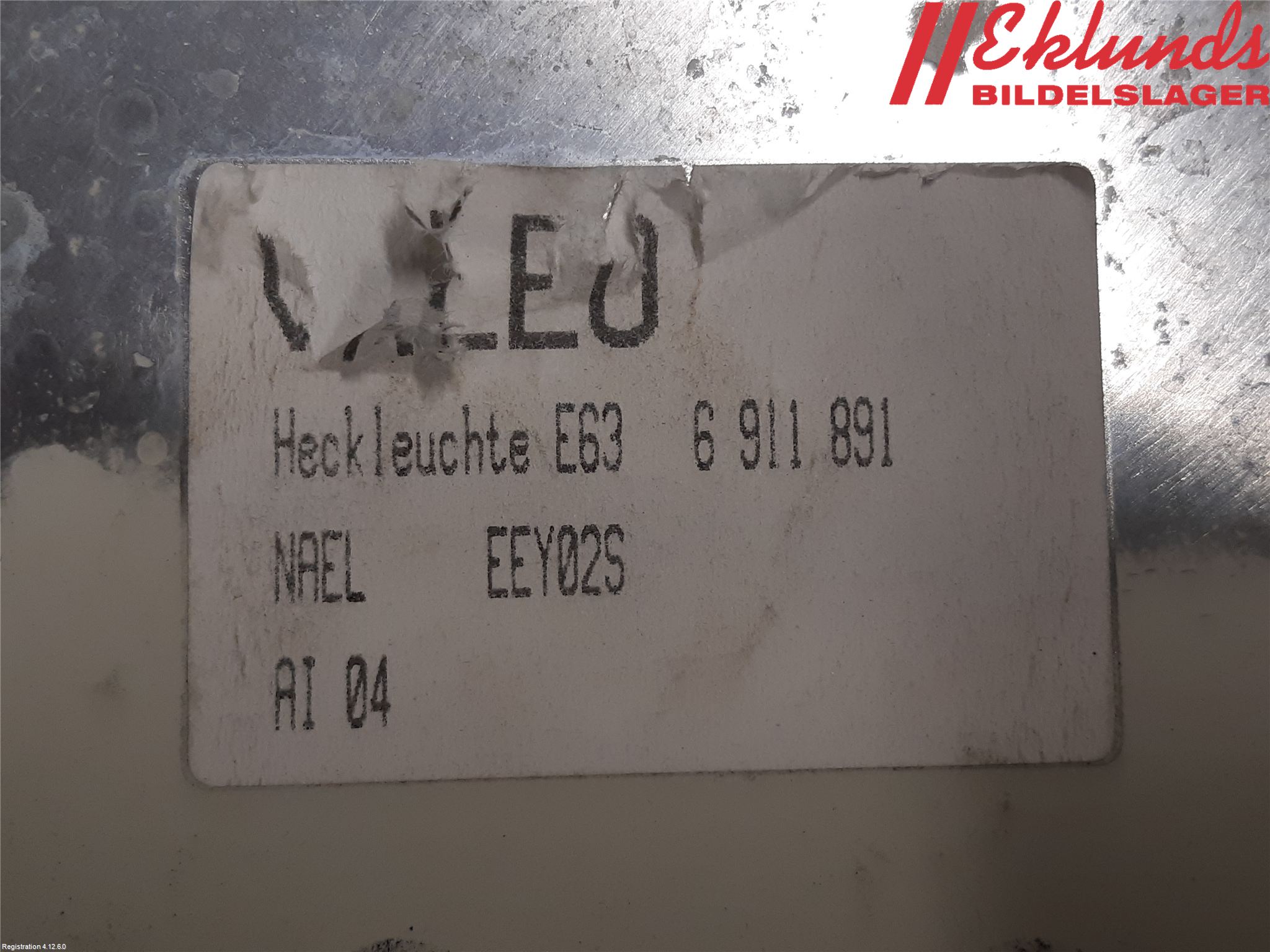 BMW 6 E63/64    02-10 Bakljus Vänster