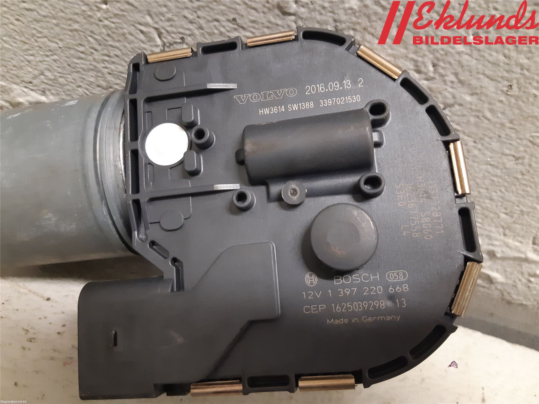 Volvo XC60 14-17 Torkarmotor Vindruta