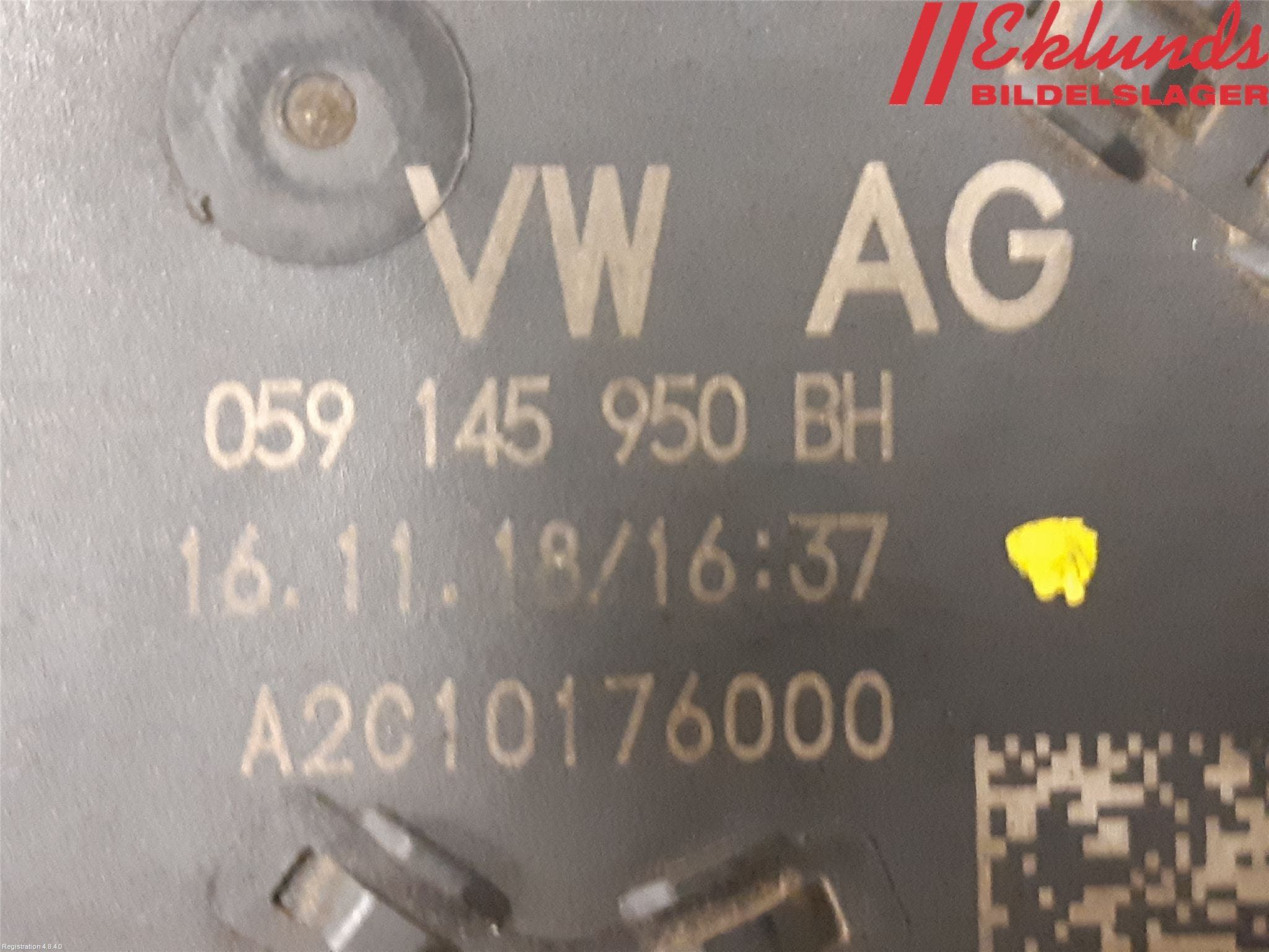 Volkswagen VW AMAROK 2H 10-22 Injspjällhus