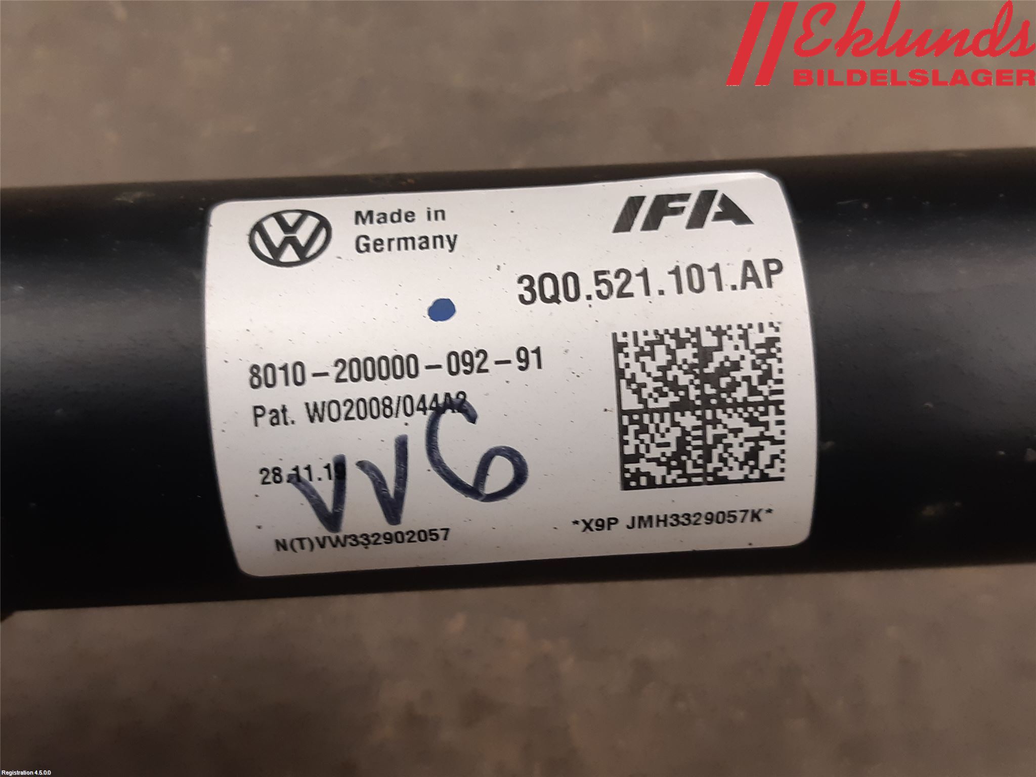 Volkswagen VW PASSAT 20-24 Mellanaxel Komp