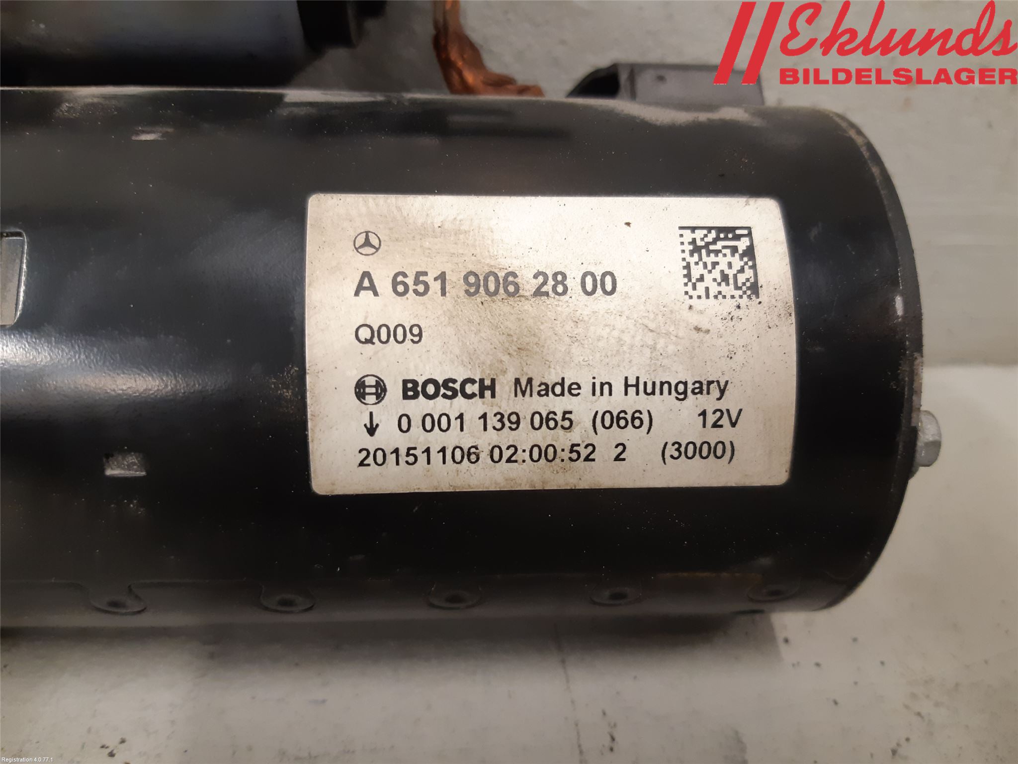 Mercedes-Benz MB C-KLASS (W205) 14-21 Startmotor Diesel