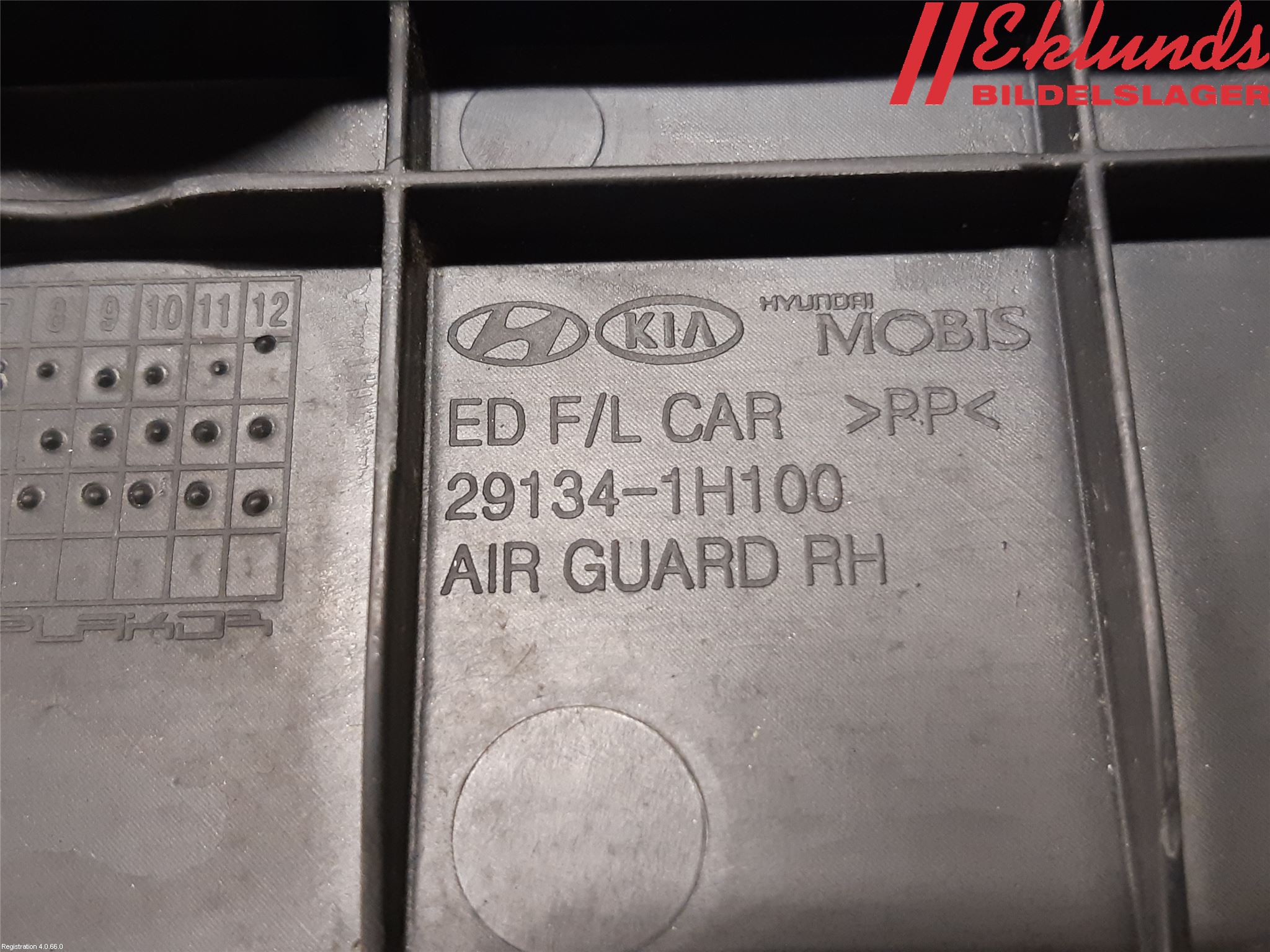 Kia CEED 06-12 Deflektor Plåt-Plast Kylning