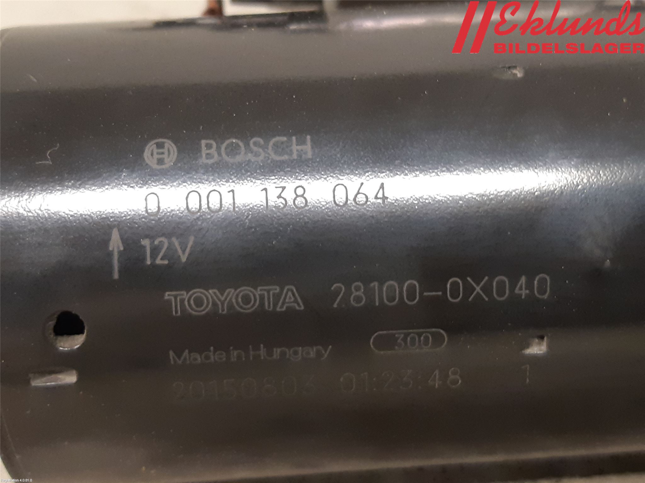Toyota AVENSIS 16-18 Startmotor Diesel