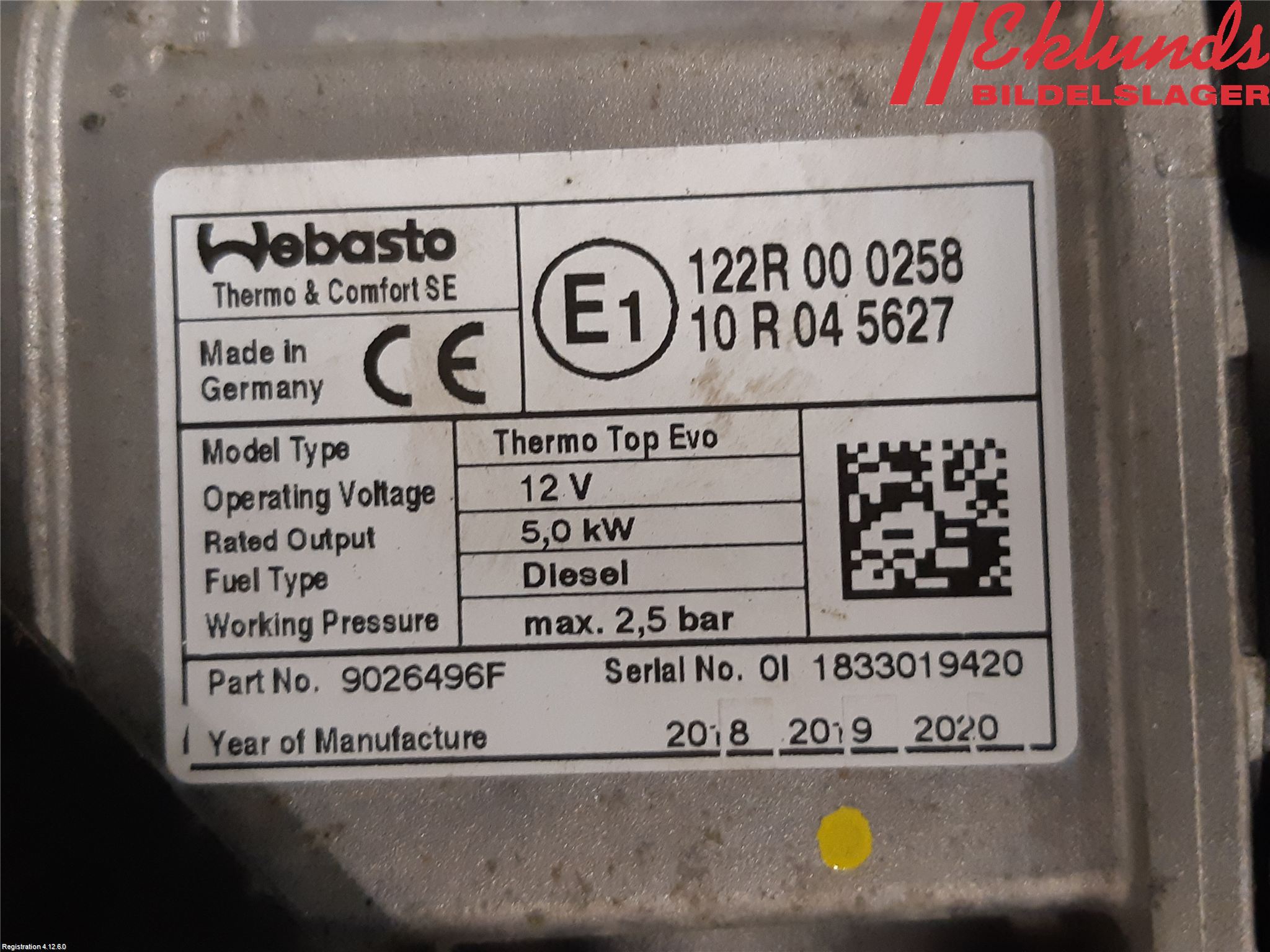 Volvo V90 17->> Dieselvärmare