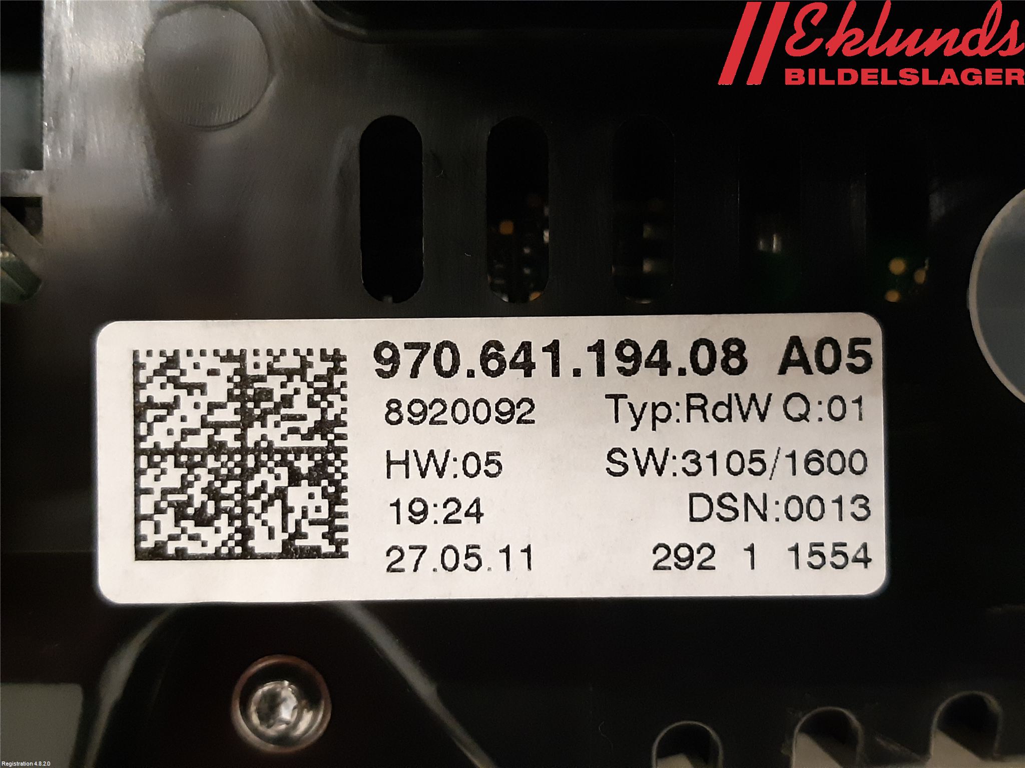 Porsche PANAMERA 09- Instrument Komb