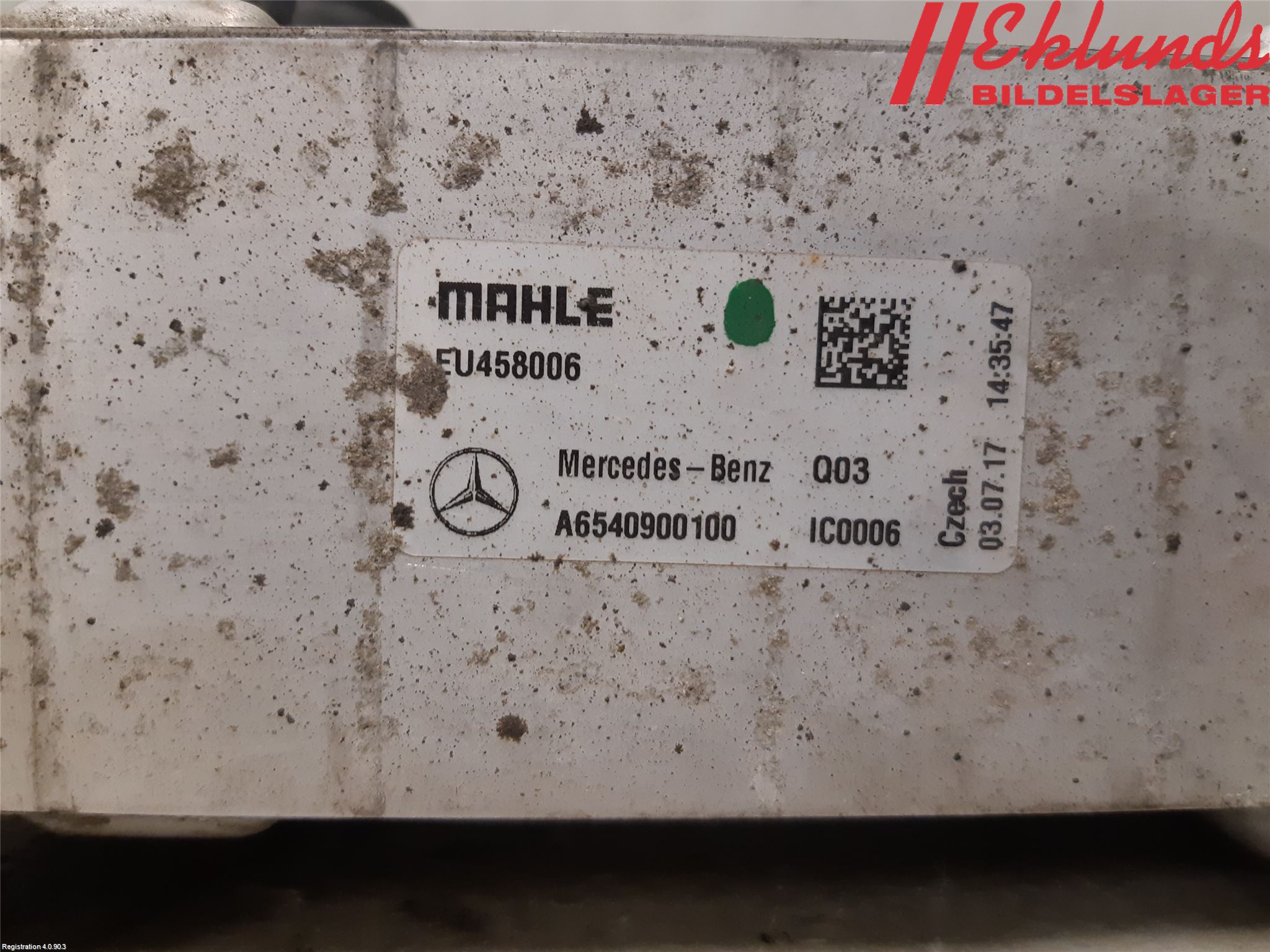 Mercedes-Benz MB E-KLASS (W213) 16-23 Laddluft-Intercooler Kyl