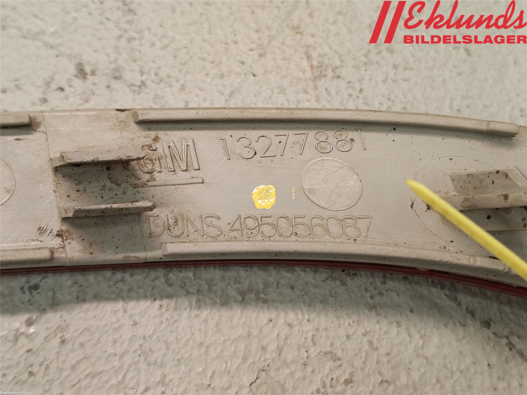 Opel INSIGNIA 09-16 Dimljus/Reflex Bak