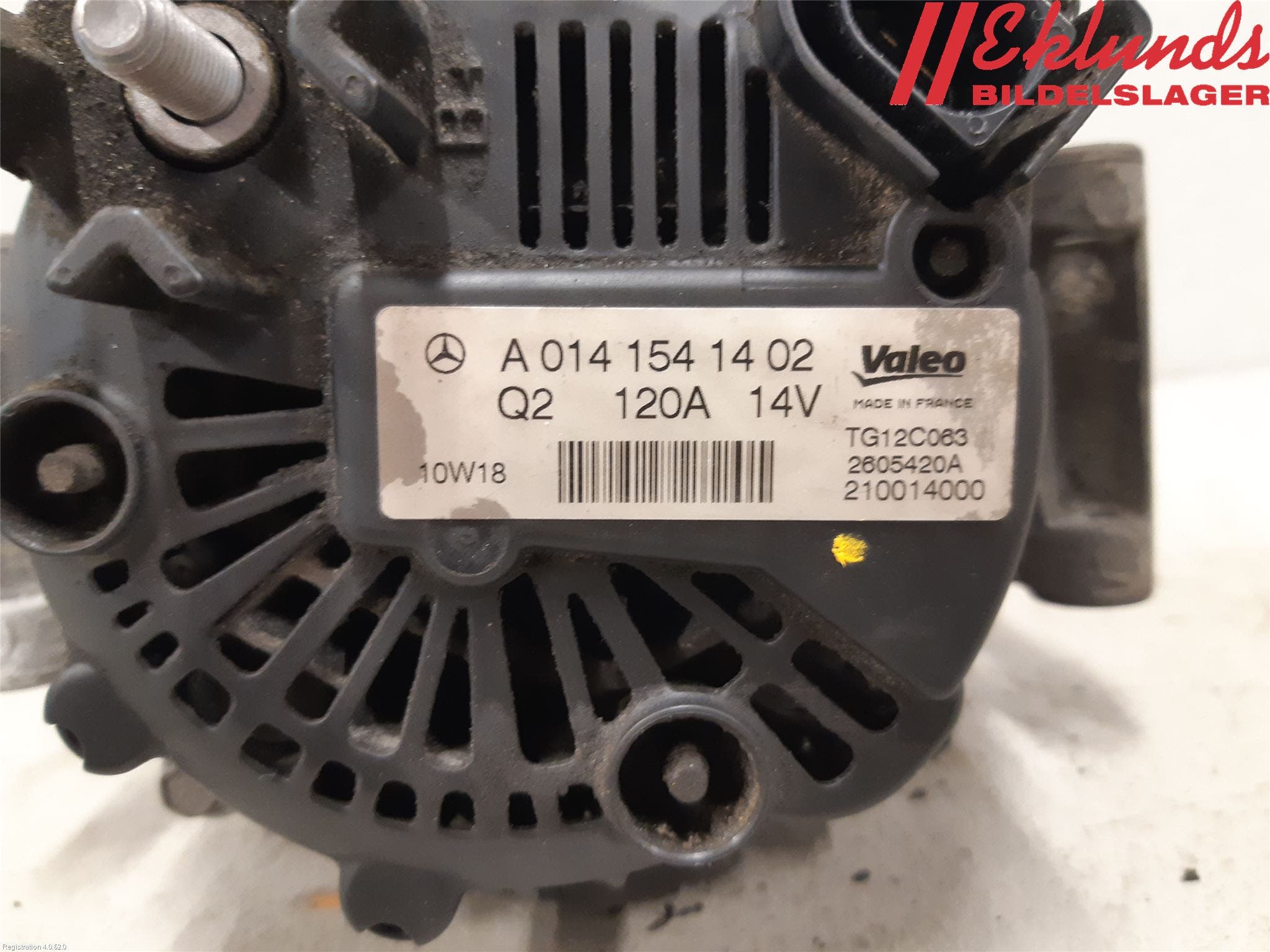 Mercedes-Benz MB C-KLASS (W204) 07-15 Generator