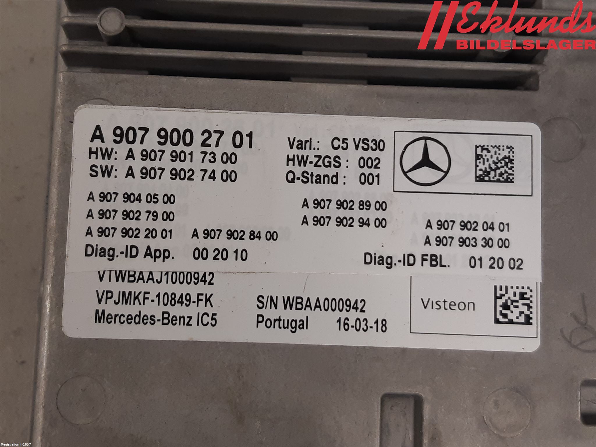Mercedes-Benz MB SPRINTER (W907/W910) 19- Cd Radio - Multimediapanel