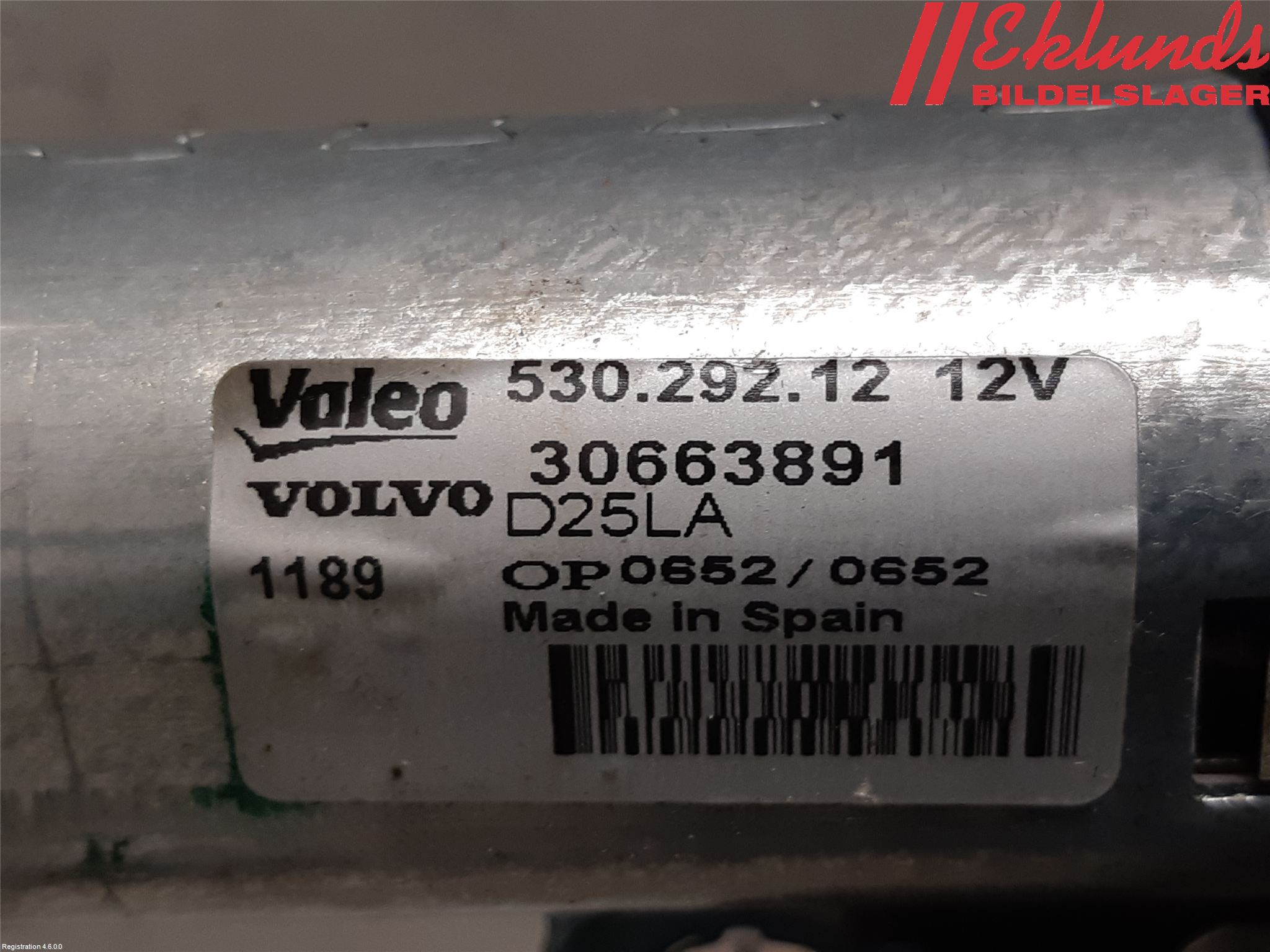 Volvo XC60 09-13 Torkarmotor Baklucka