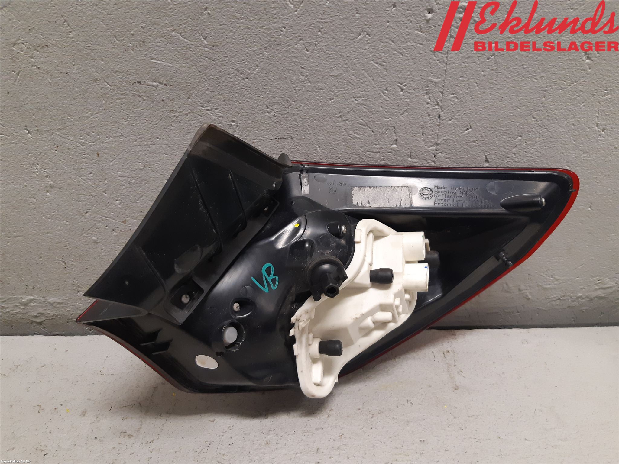 Opel ASTRA J 10-15 Bakljus Vänster