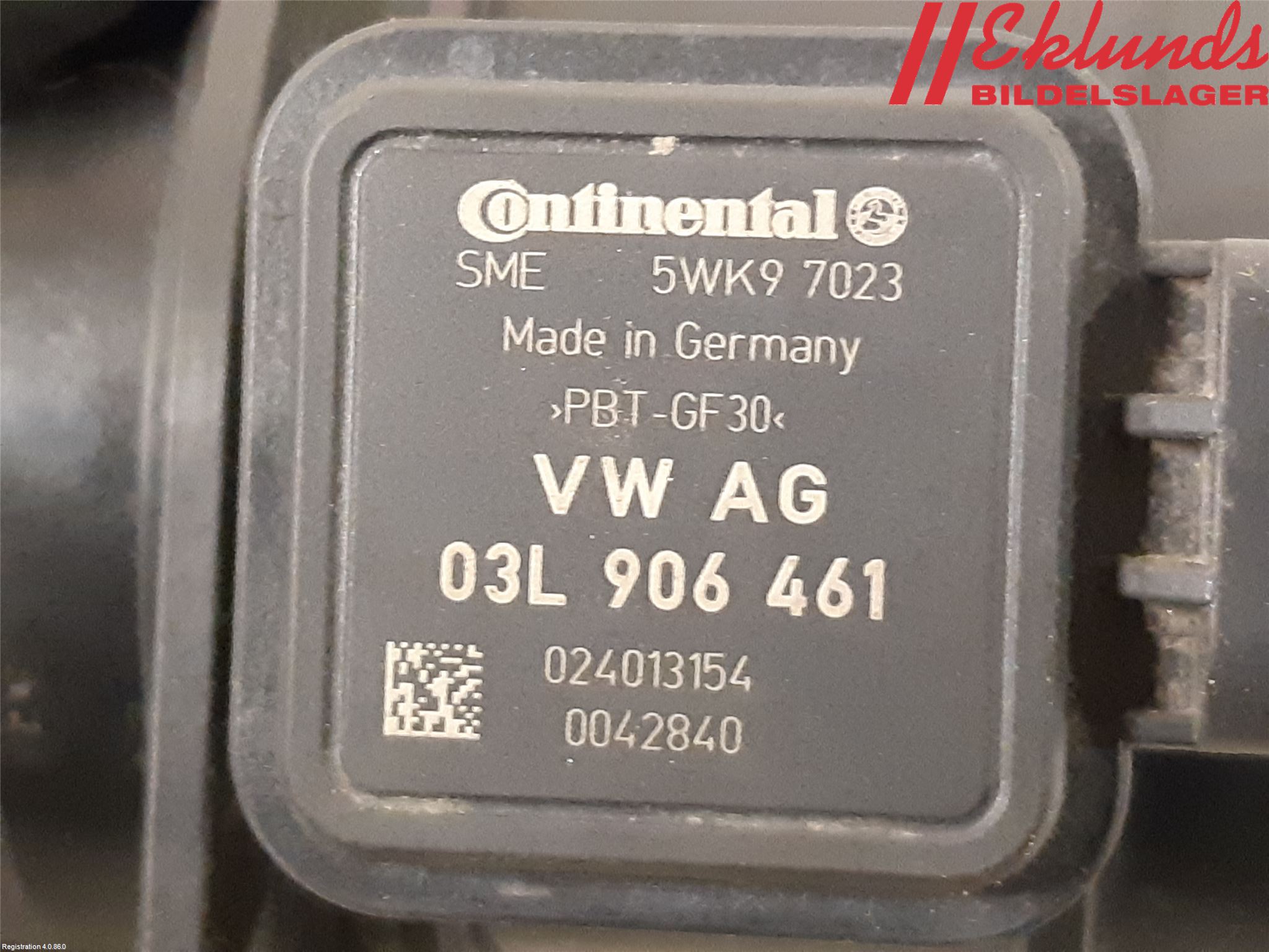 Volkswagen VW CADDY 11-15 Injluftmassamätare