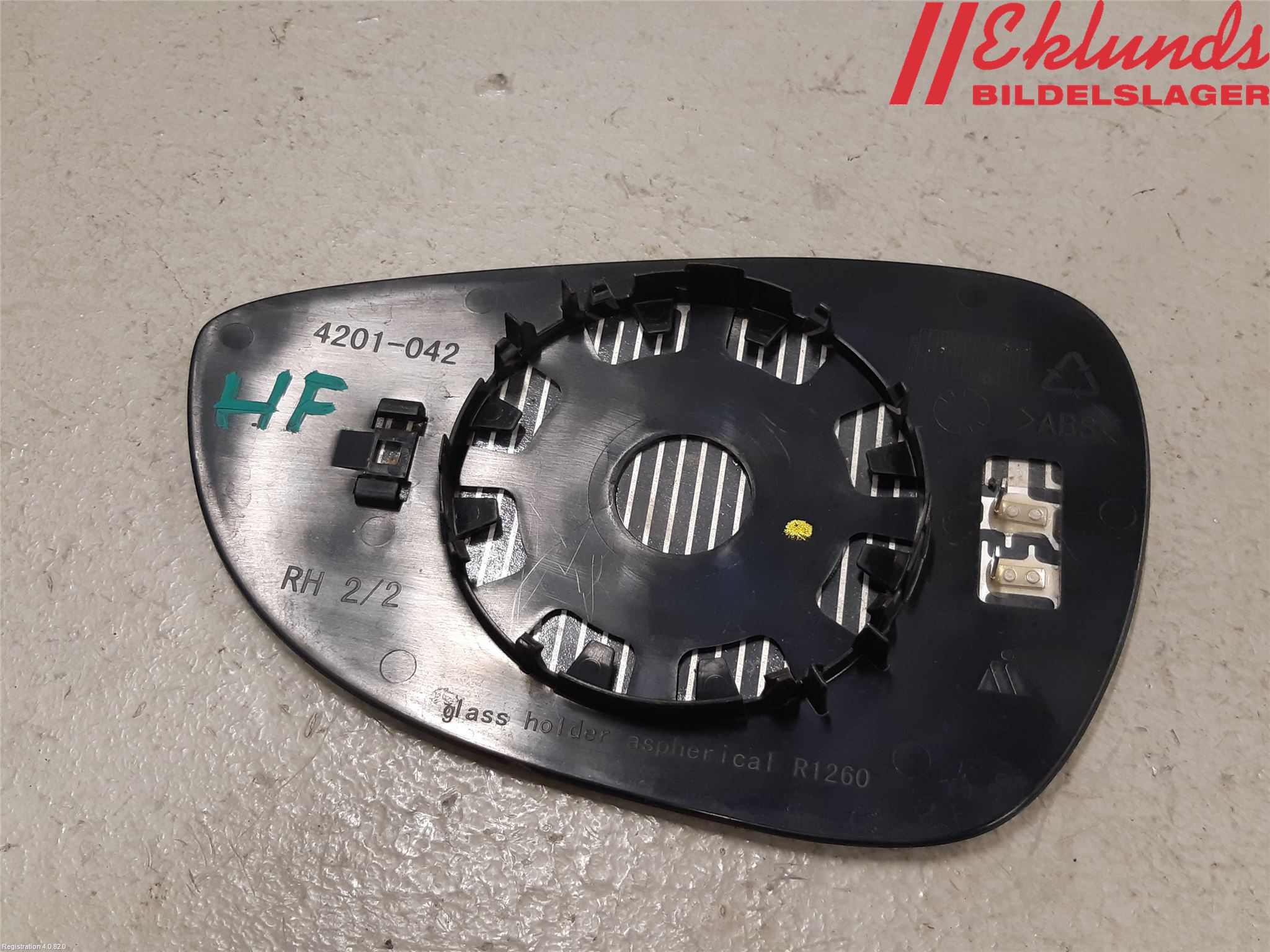 Ford FIESTA 09-12 Spegelglas Hö