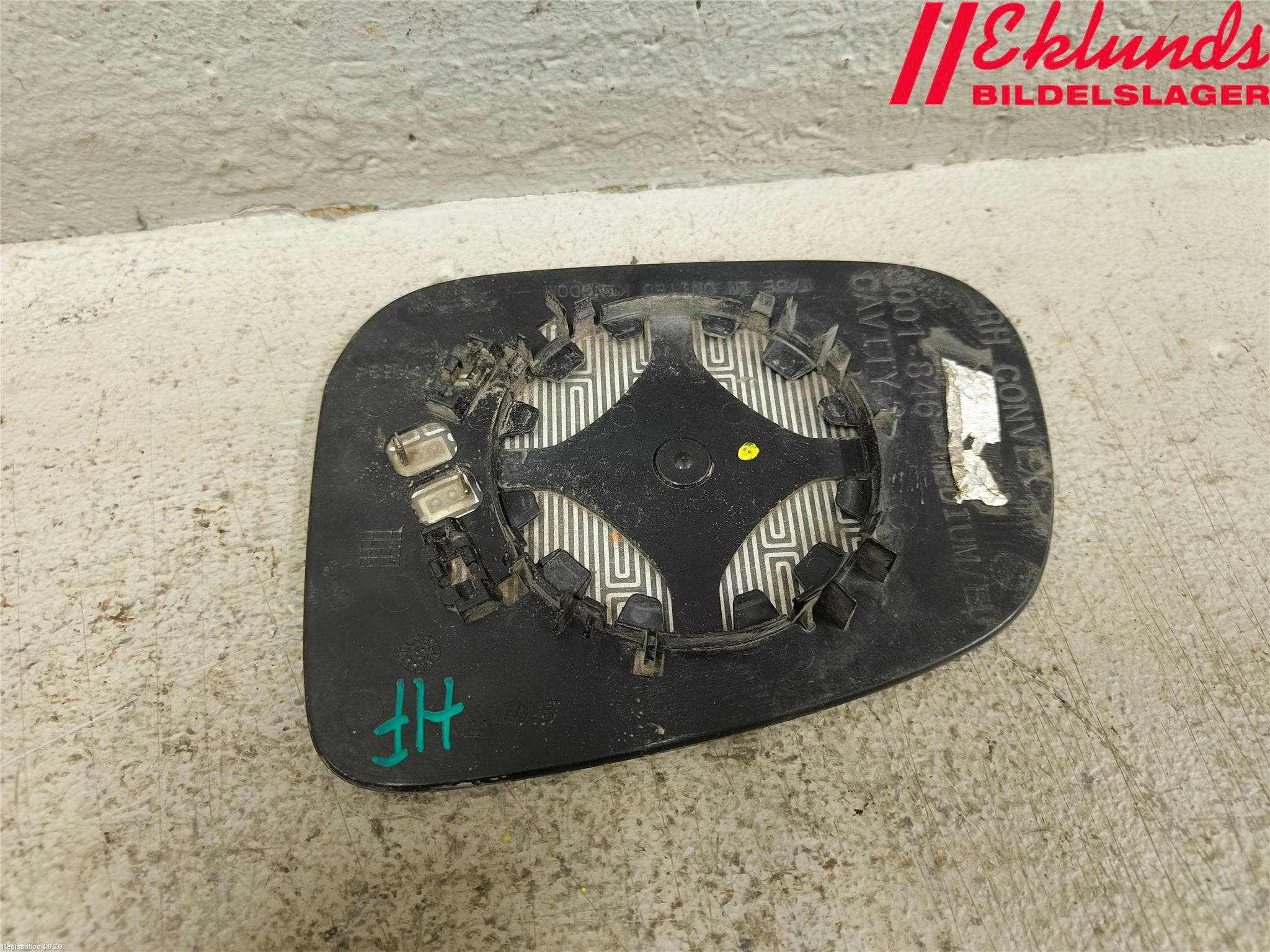 Volvo V70 14-16 Spegelglas Hö