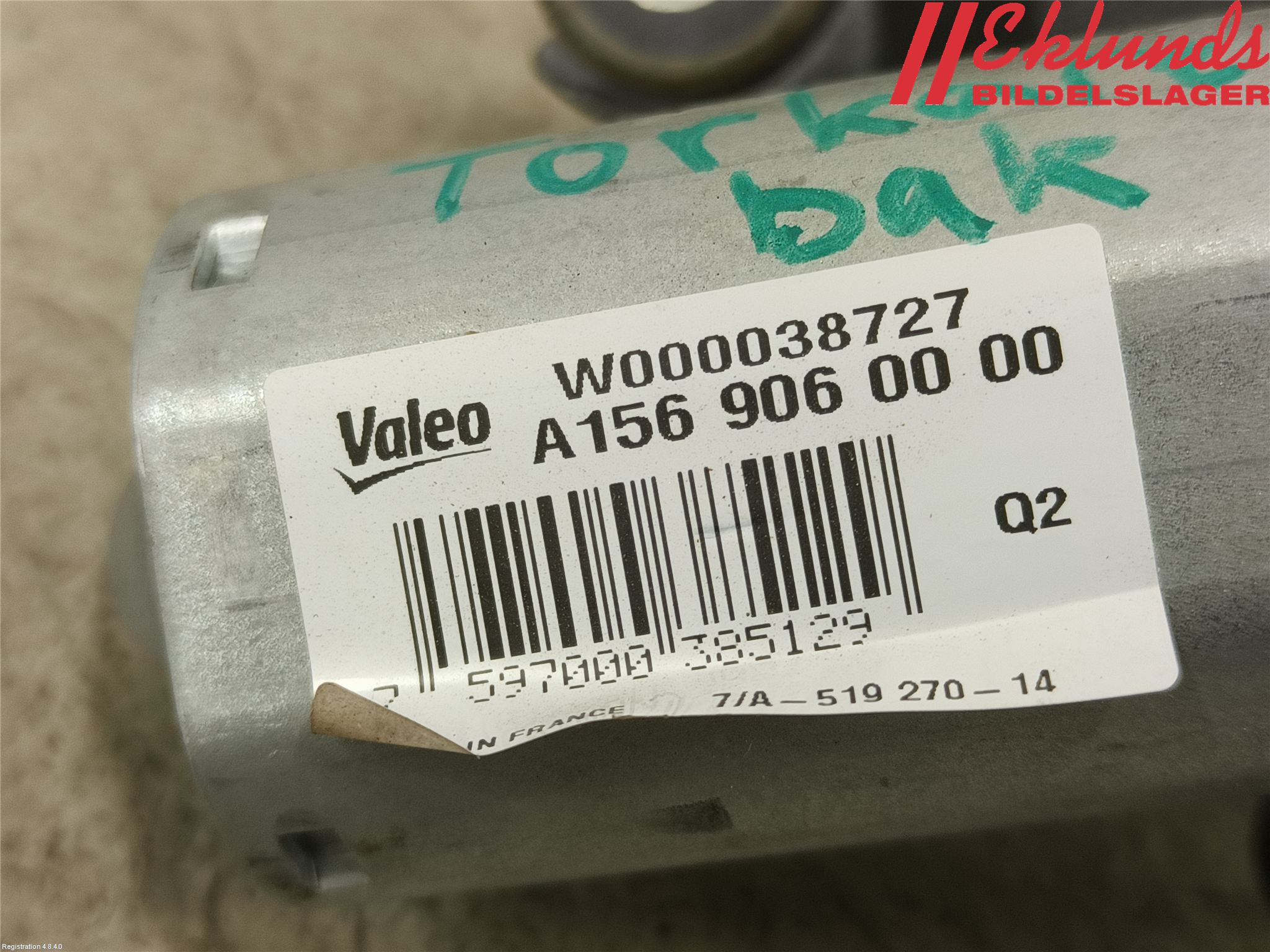 Mercedes-Benz MB GLA-KLASS (X156) 13-20 Torkarmotor Baklucka