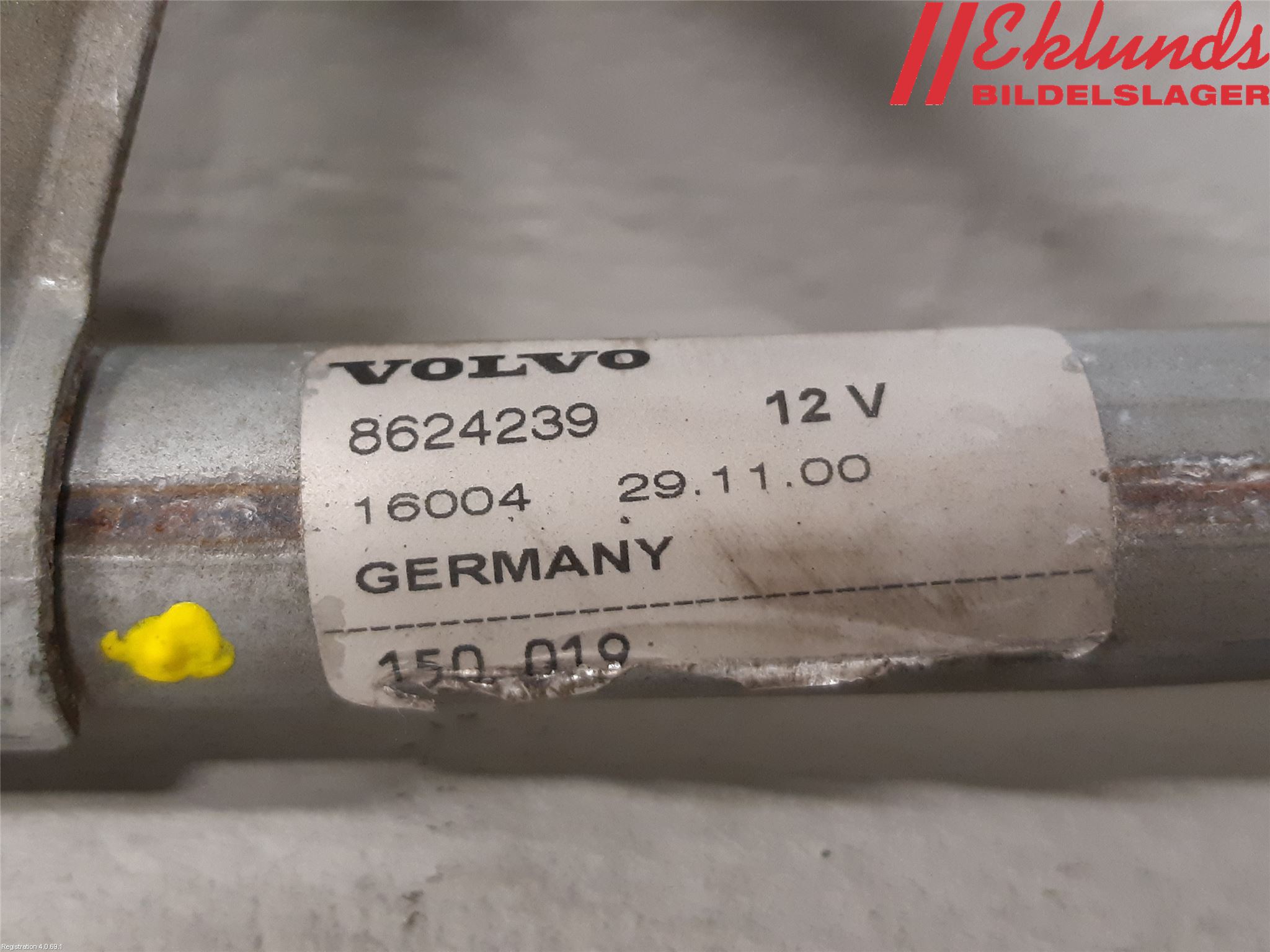 Volvo S60 01-04 Torkarmekanism Vindruta