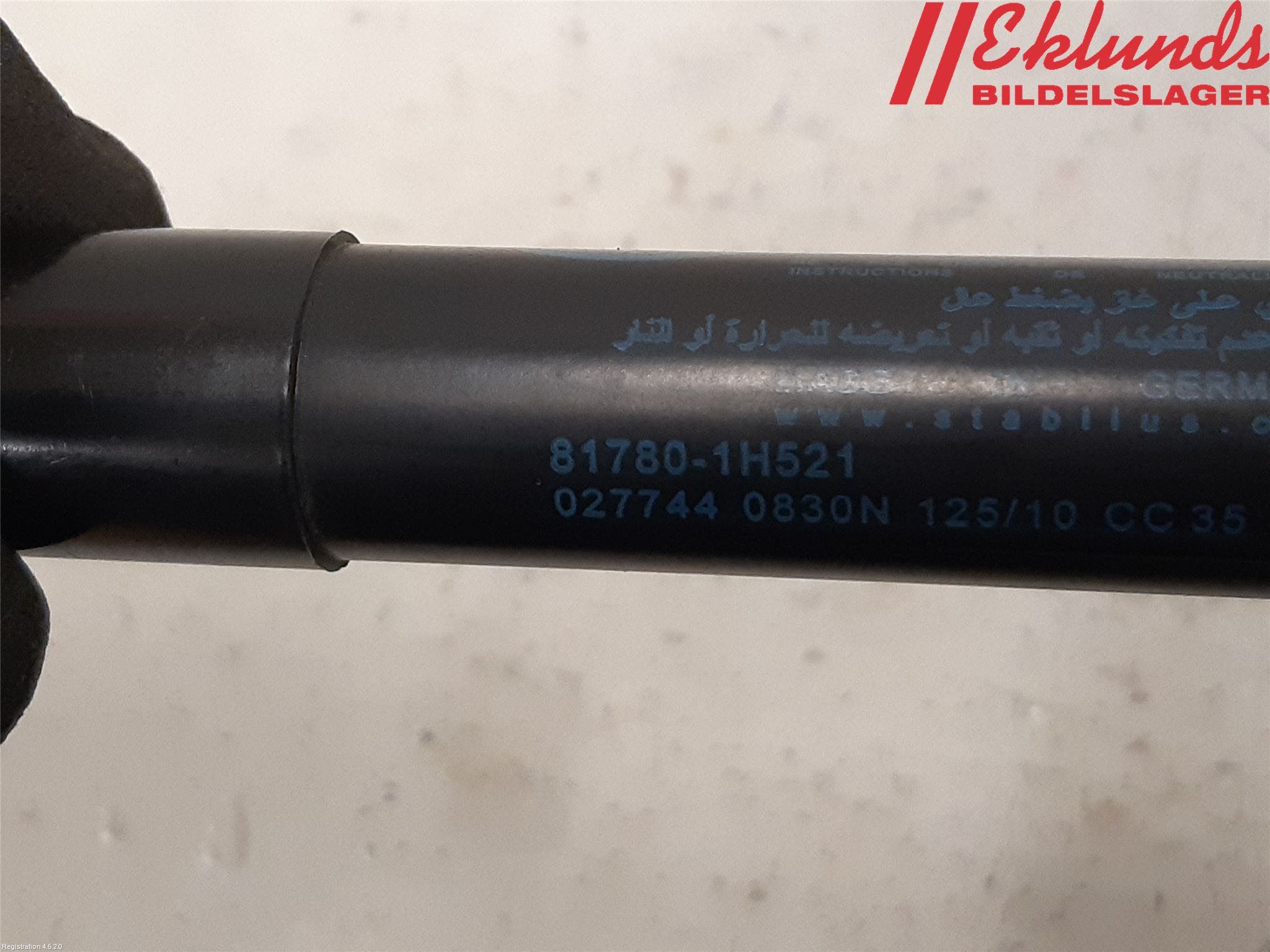 Kia CEED 06-12 Gasfjäder Baklucka