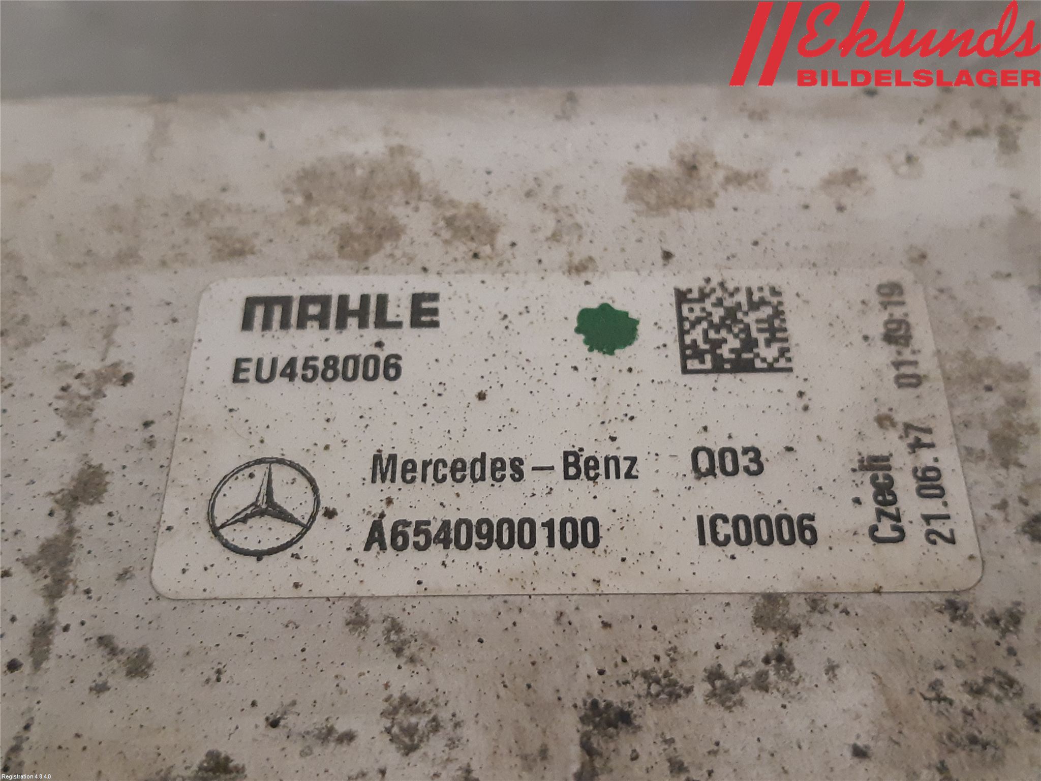 Mercedes-Benz MB E-KLASS (W213) 16-23 Laddluft-Intercooler Kyl