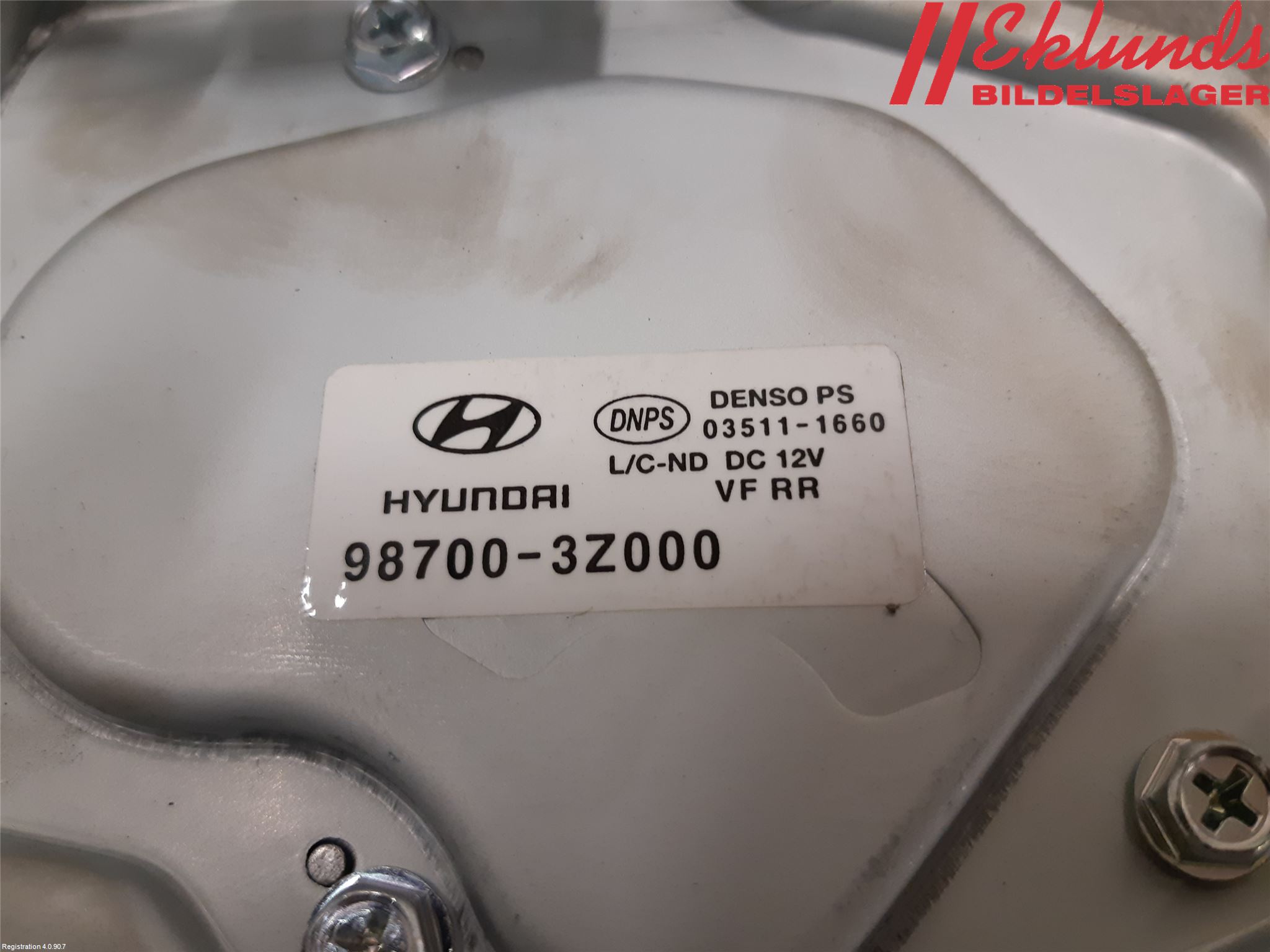 Hyundai i40 08-15 Torkarmotor Baklucka